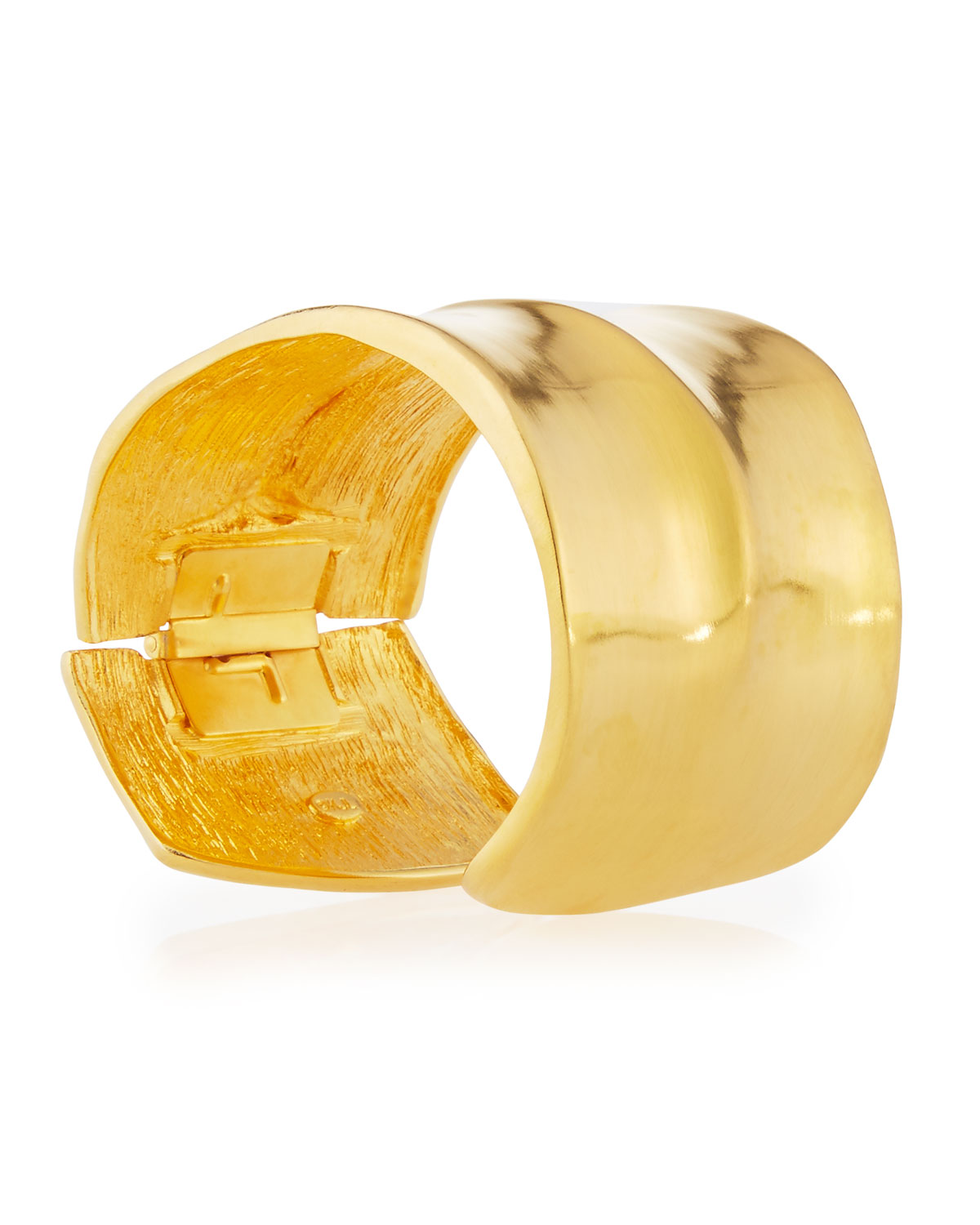 Wavy Golden Cuff Bracelet