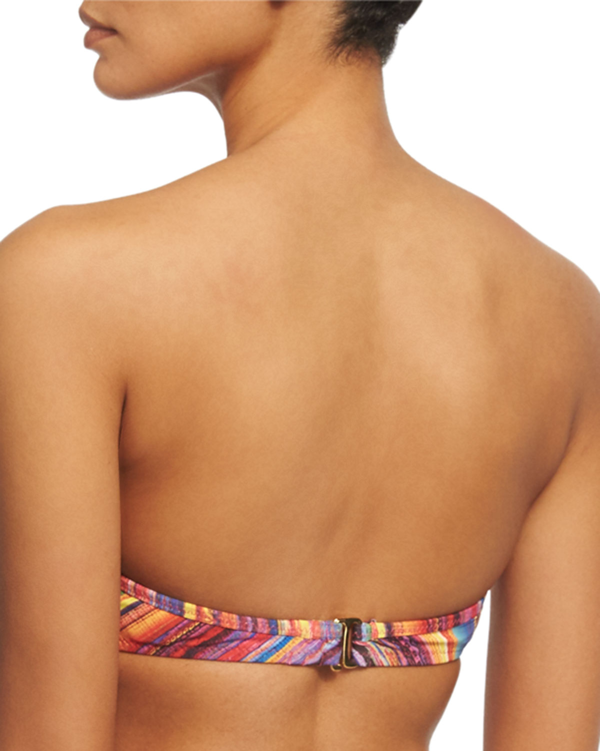 Bahia Coast Printed Bandeau Swim Top