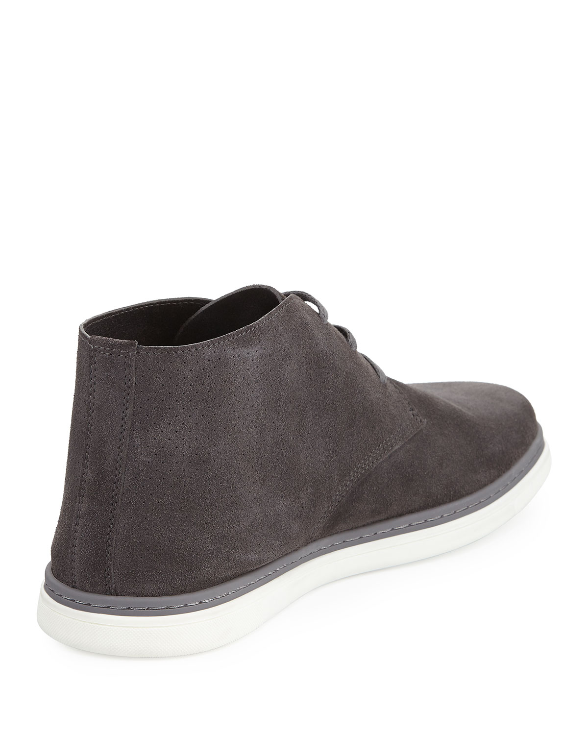 Newport Perforated Suede Chukka Boot, Gray