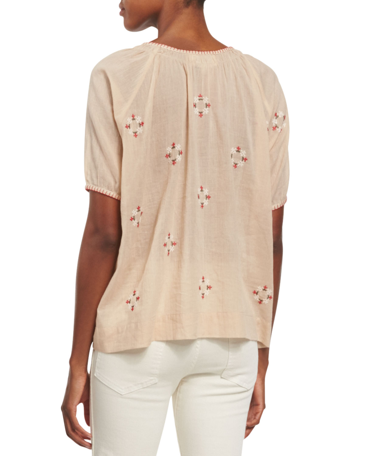 The Mariner Flare-Leg Ankle Jeans, Vintage Cream