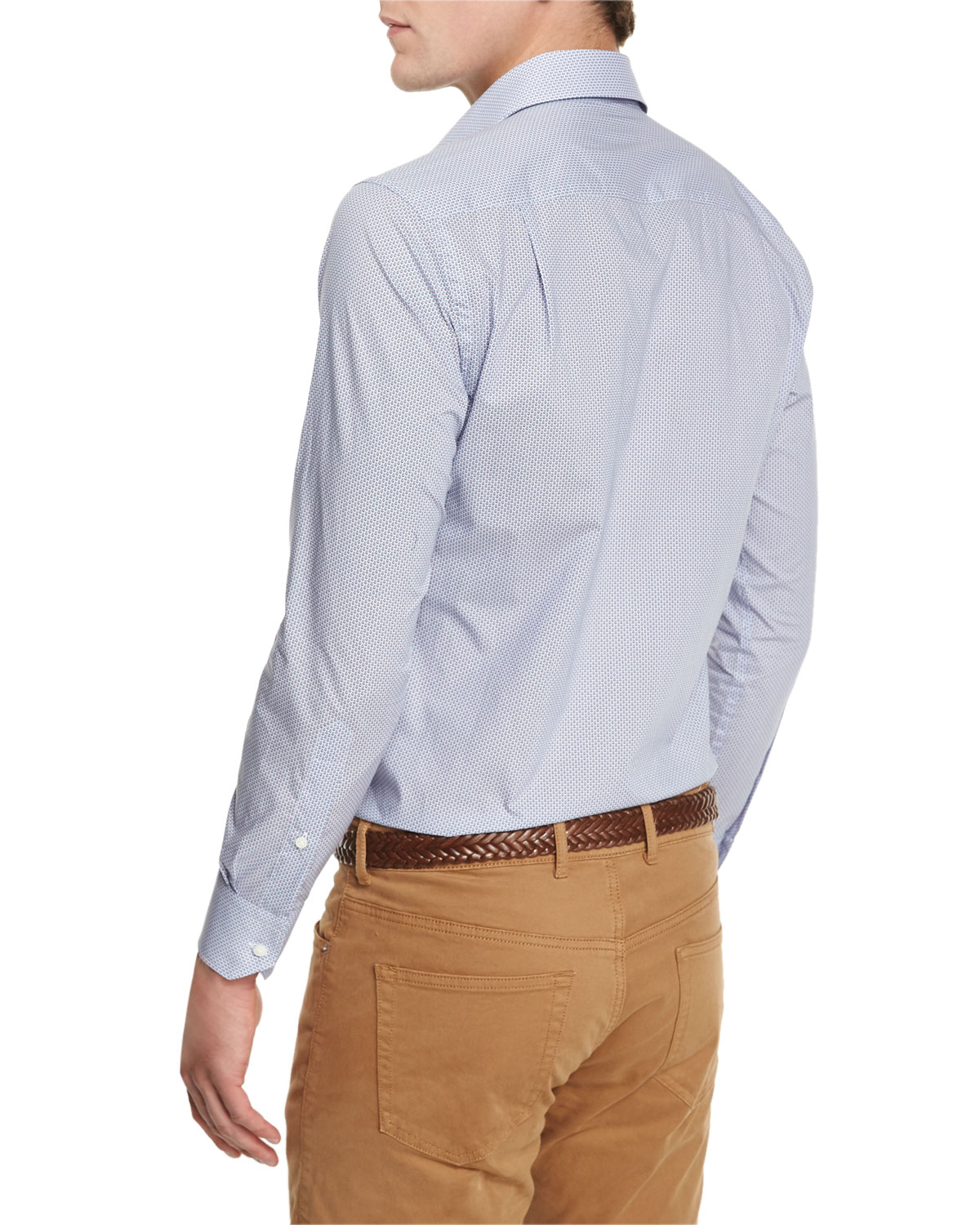 Buoy-Print Long-Sleeve Sport Shirt