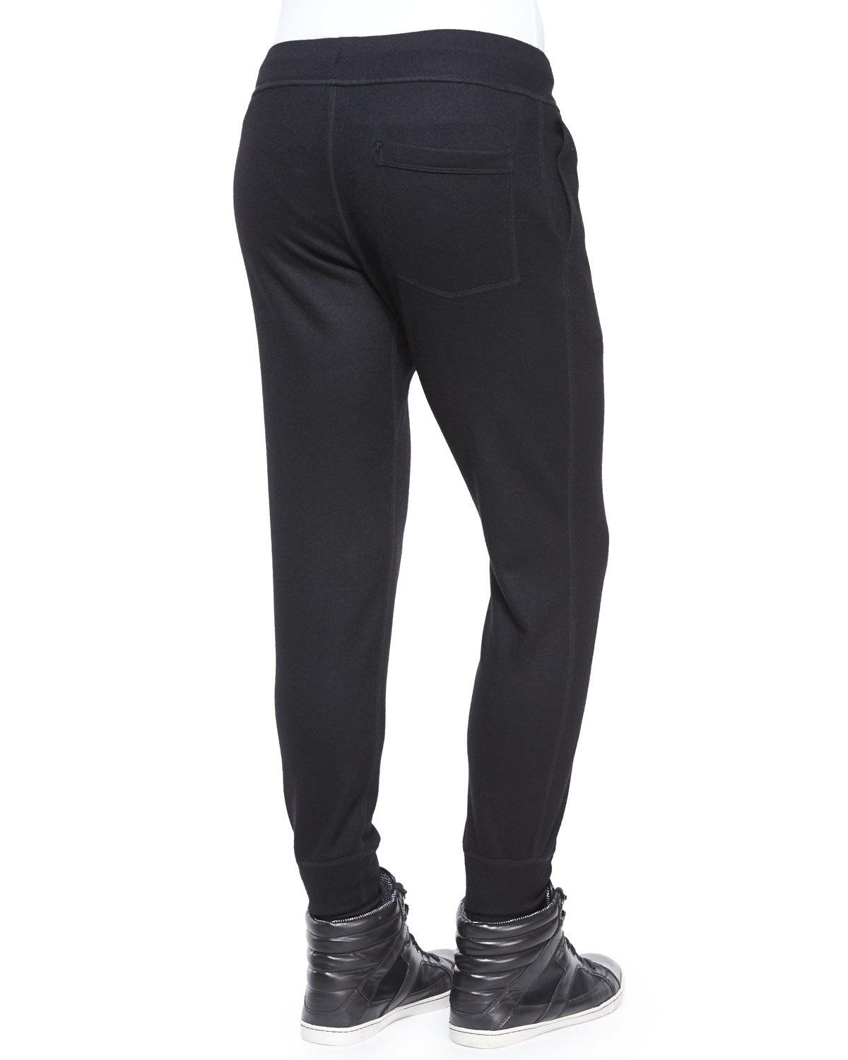 Slim-Fit Stretch Jogger Pants, Black