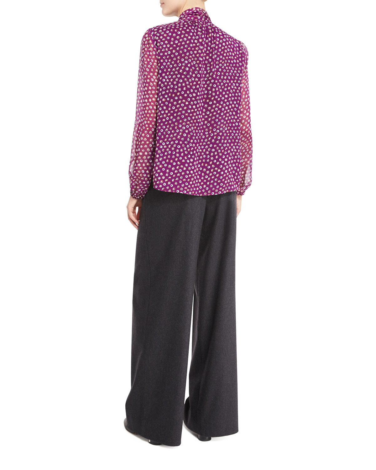 Stanton Wide-Leg Stretch-Wool Pants