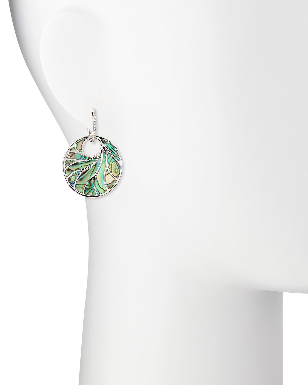 Venus Abalone & Diamond Earrings