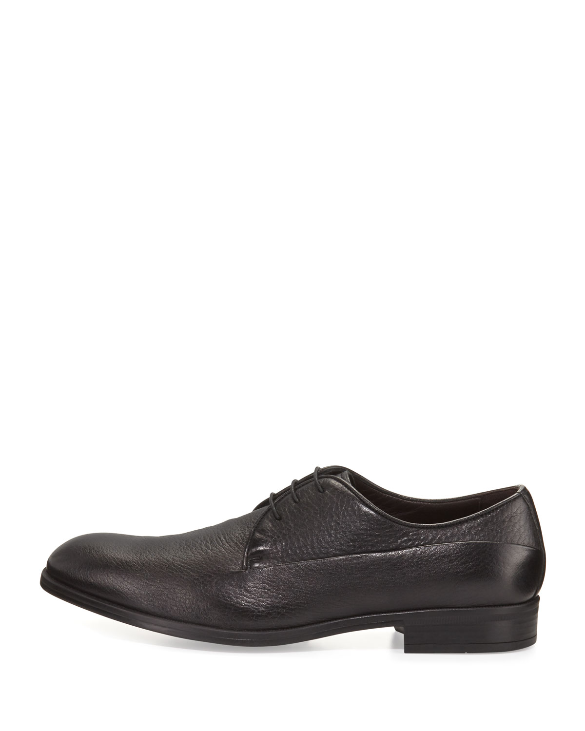 Leather Oxford Shoe, Black