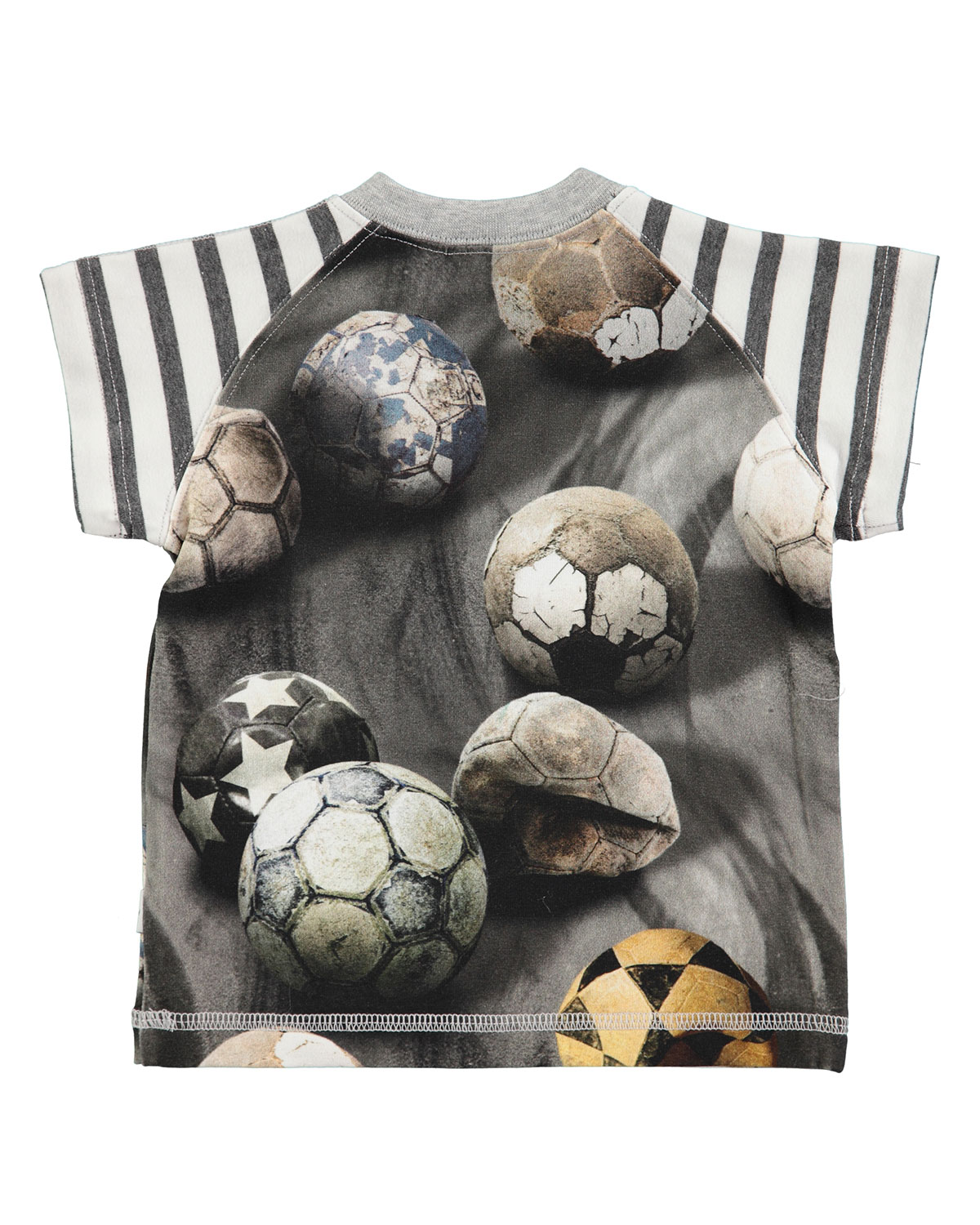 Egon Raglan Soccer Ball Jersey Tee, Gray, Size 3-18 Months