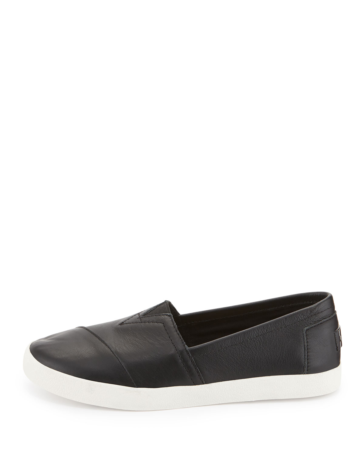 Avalon Leather Slip-On Sneaker, Black