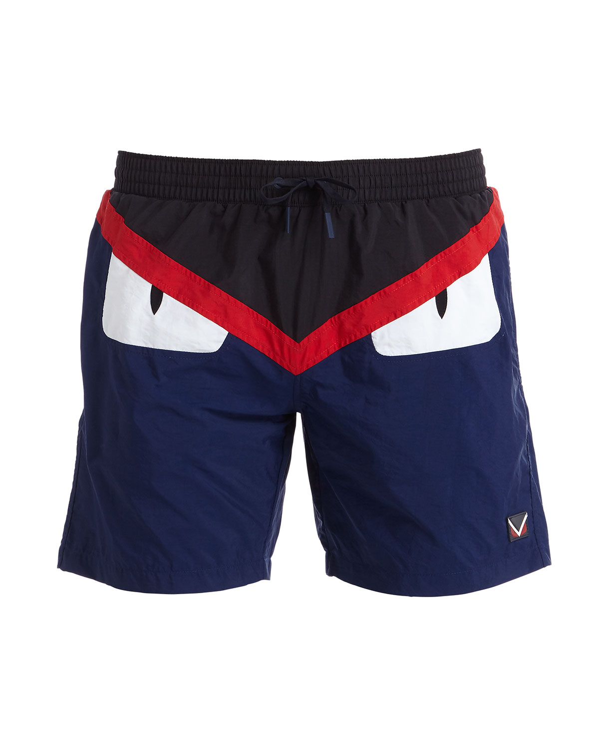 Monster Eyes Swim Trunks, Blue