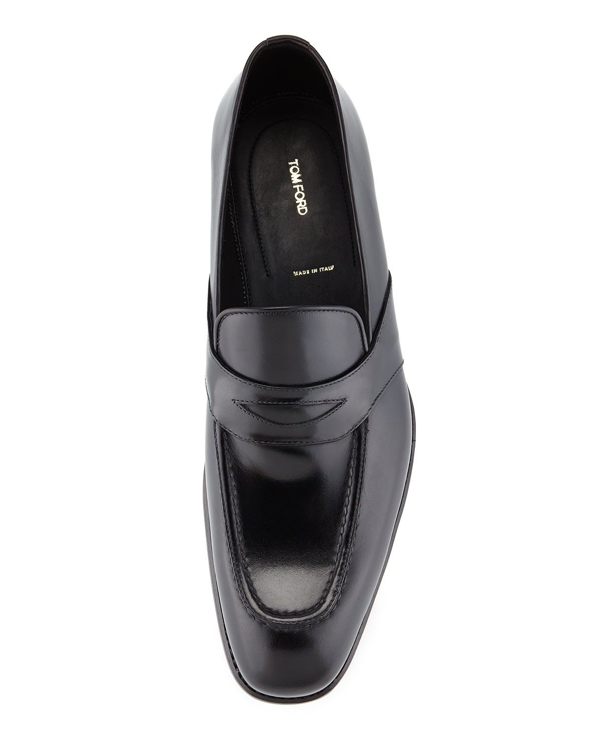 Charles Leather Penny Loafer, Black