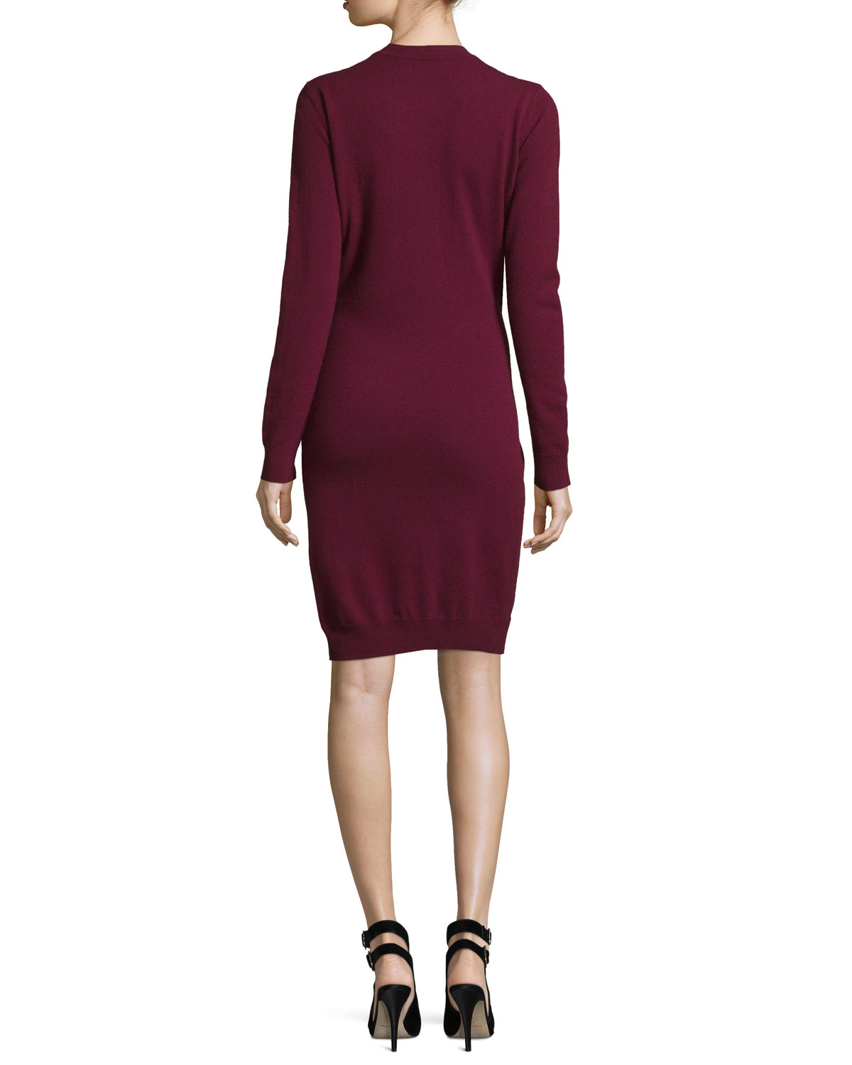 Tie-Front Cashmere Sweaterdress