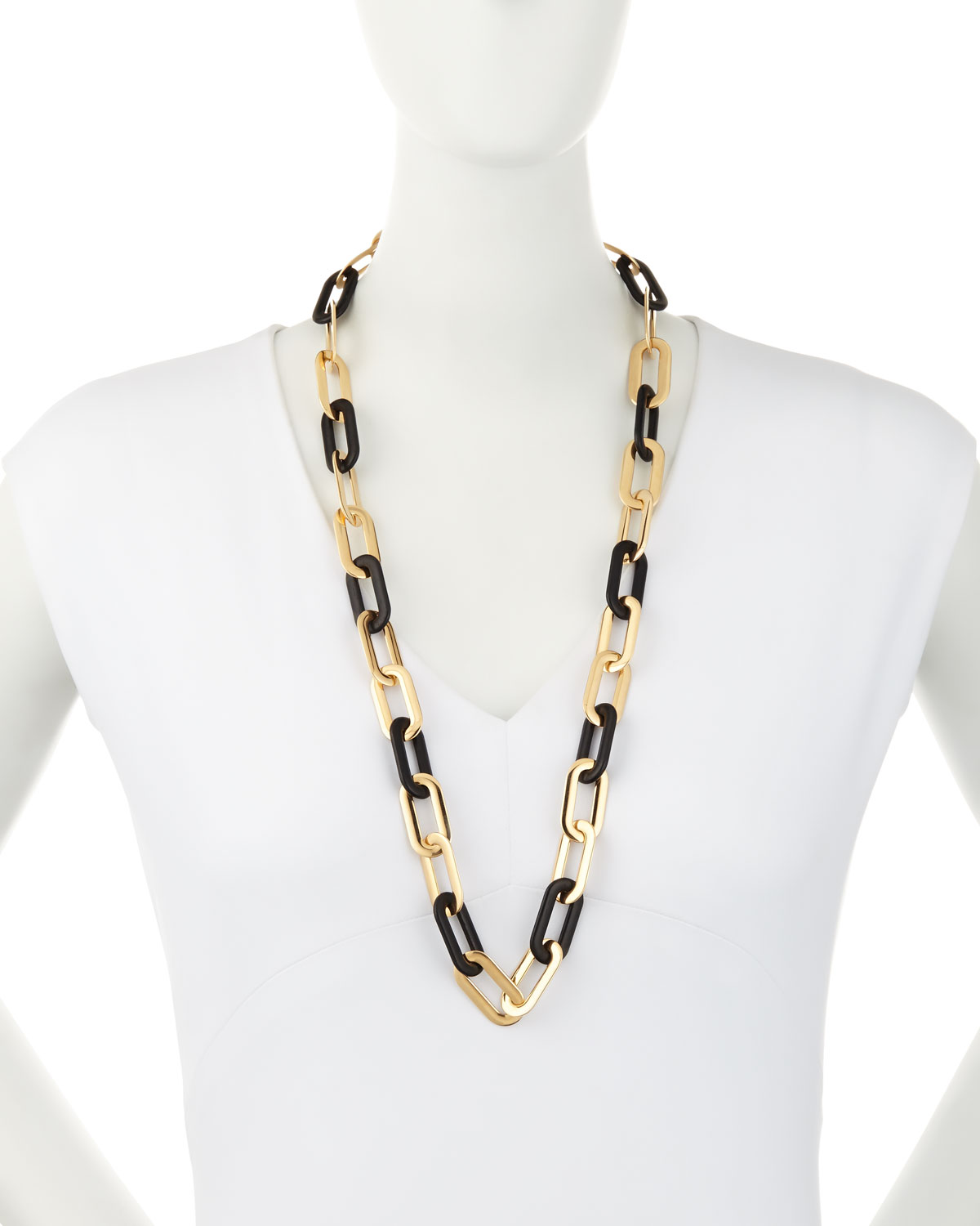 18KRG EBONY LINK CHAIN