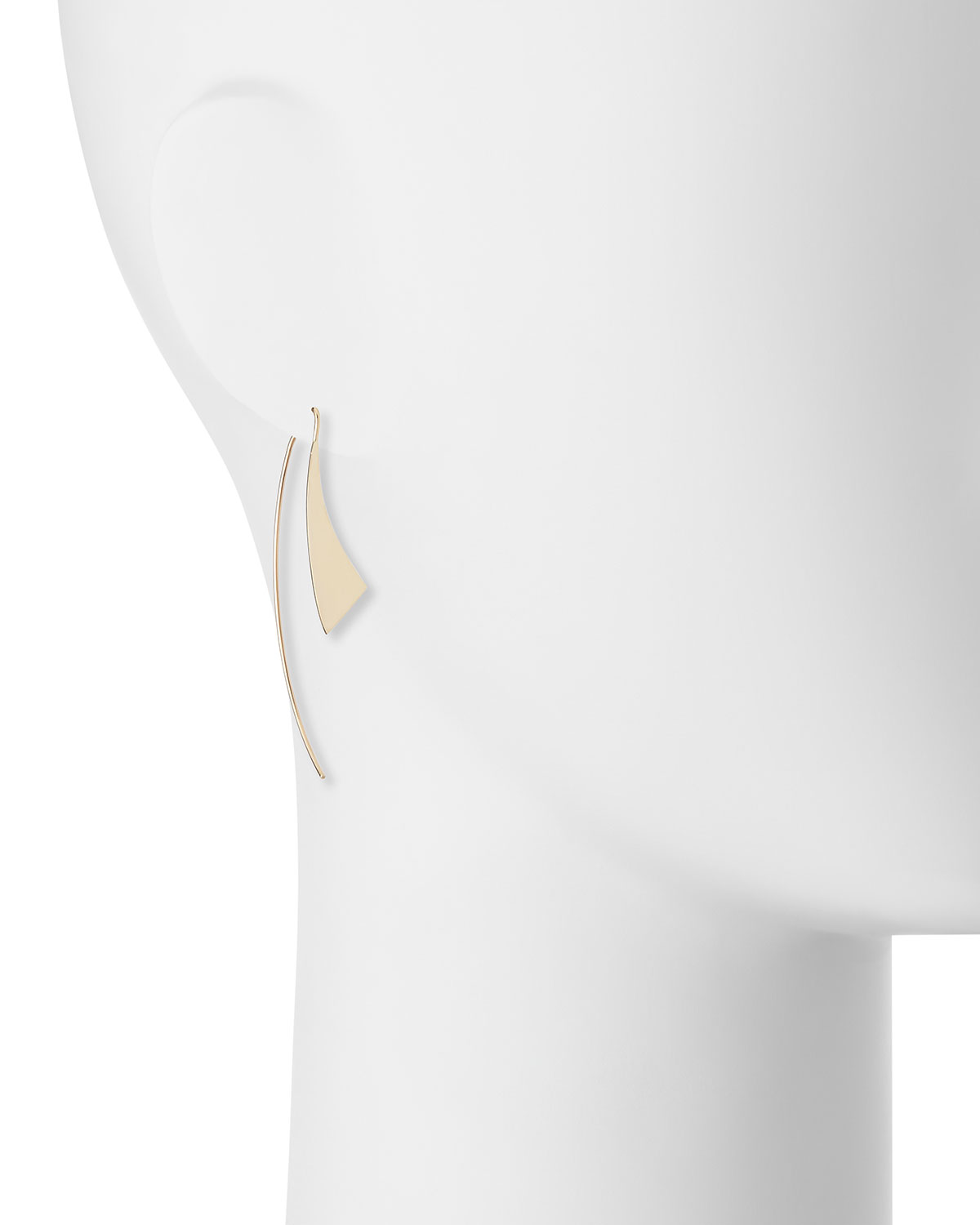 Small Gloss 14K Gold Hoop Earrings