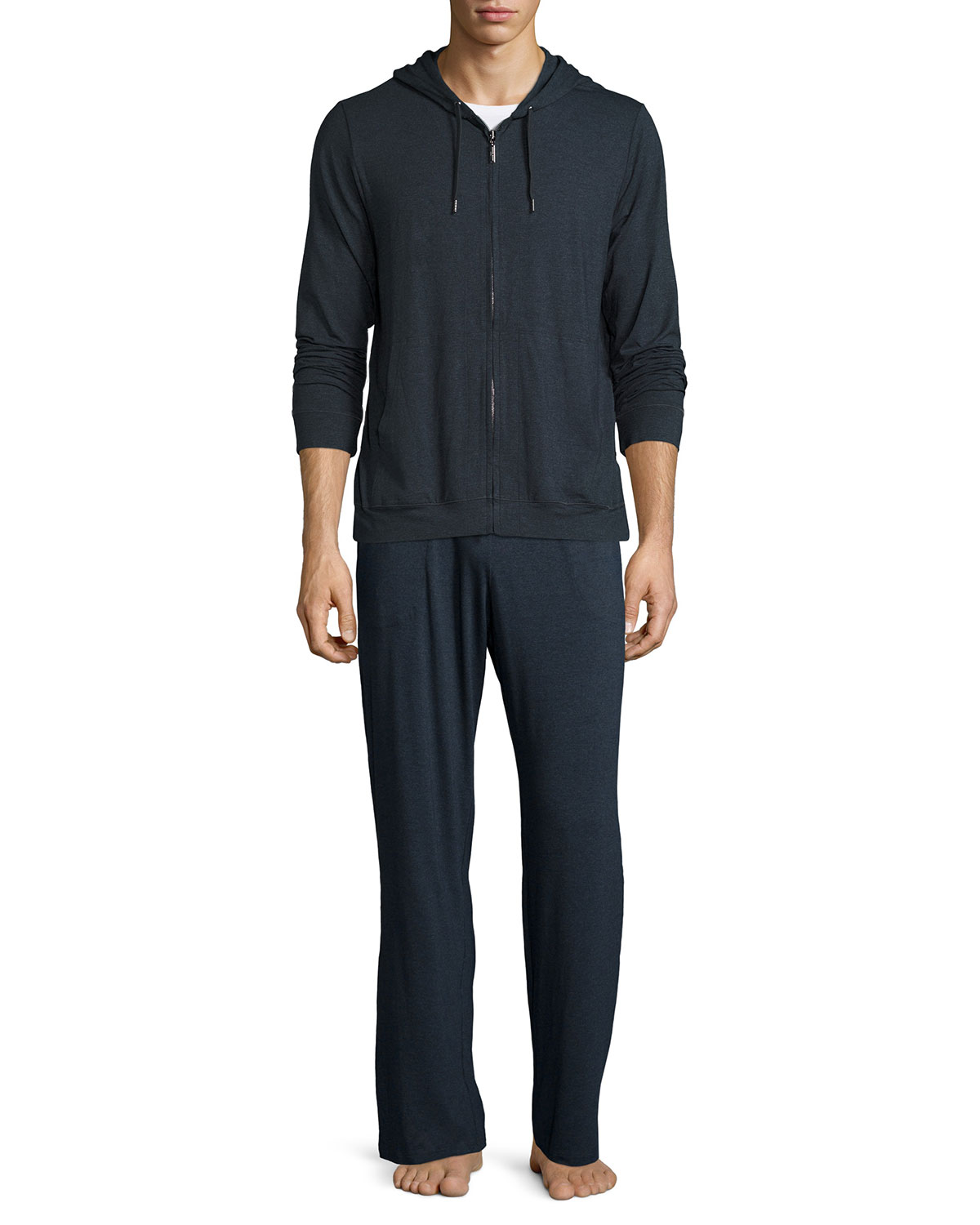 Jersey-Knit Lounge Pants, Charcoal