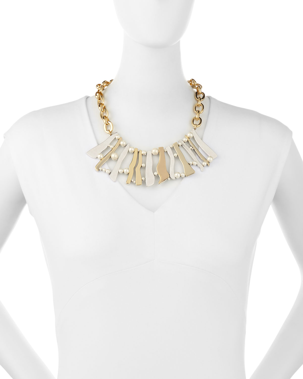 Dauphiné Pearly Stick Collar Necklace