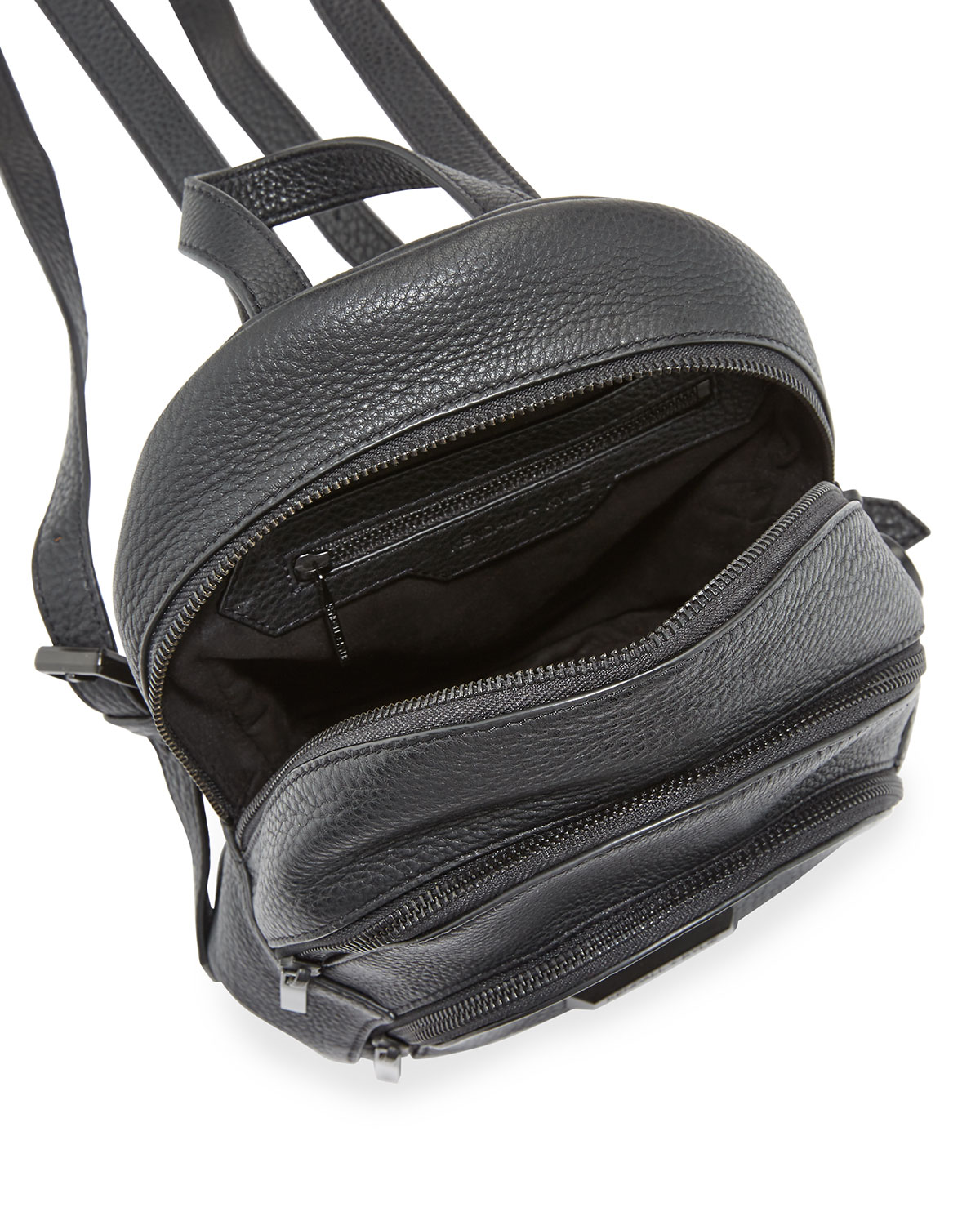 Sloane Mini Leather Backpack, Black