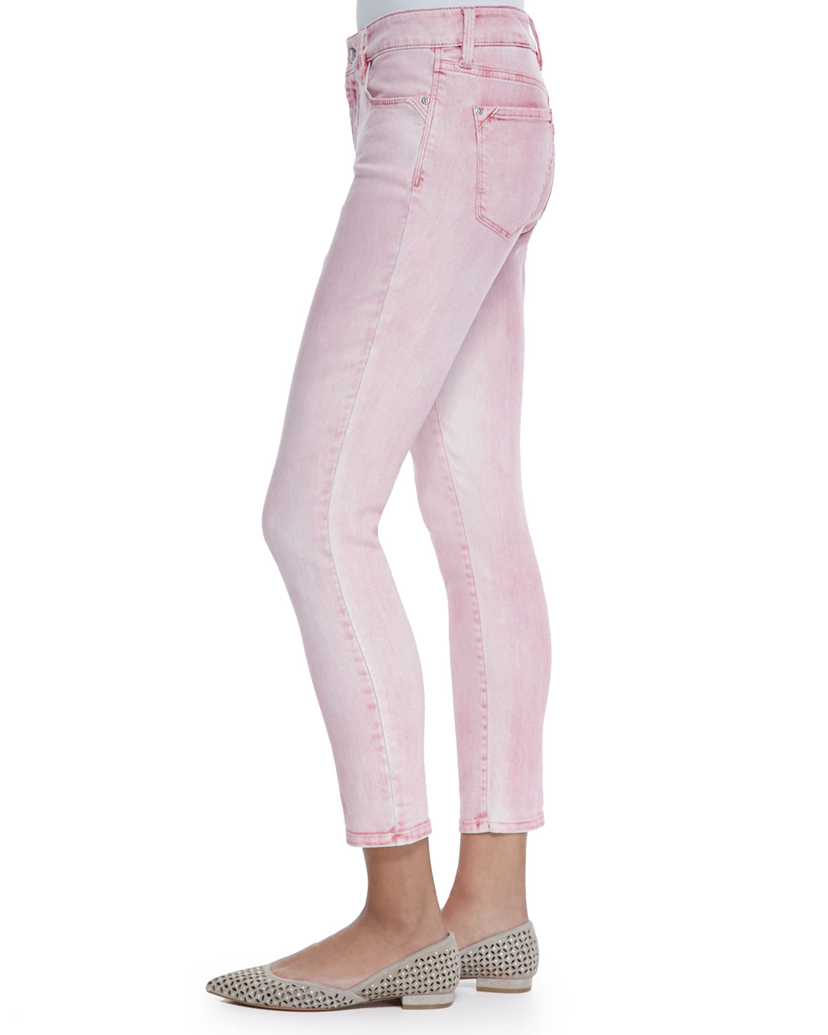 Angie Super Skinny Ankle Jeans, Waterlilly