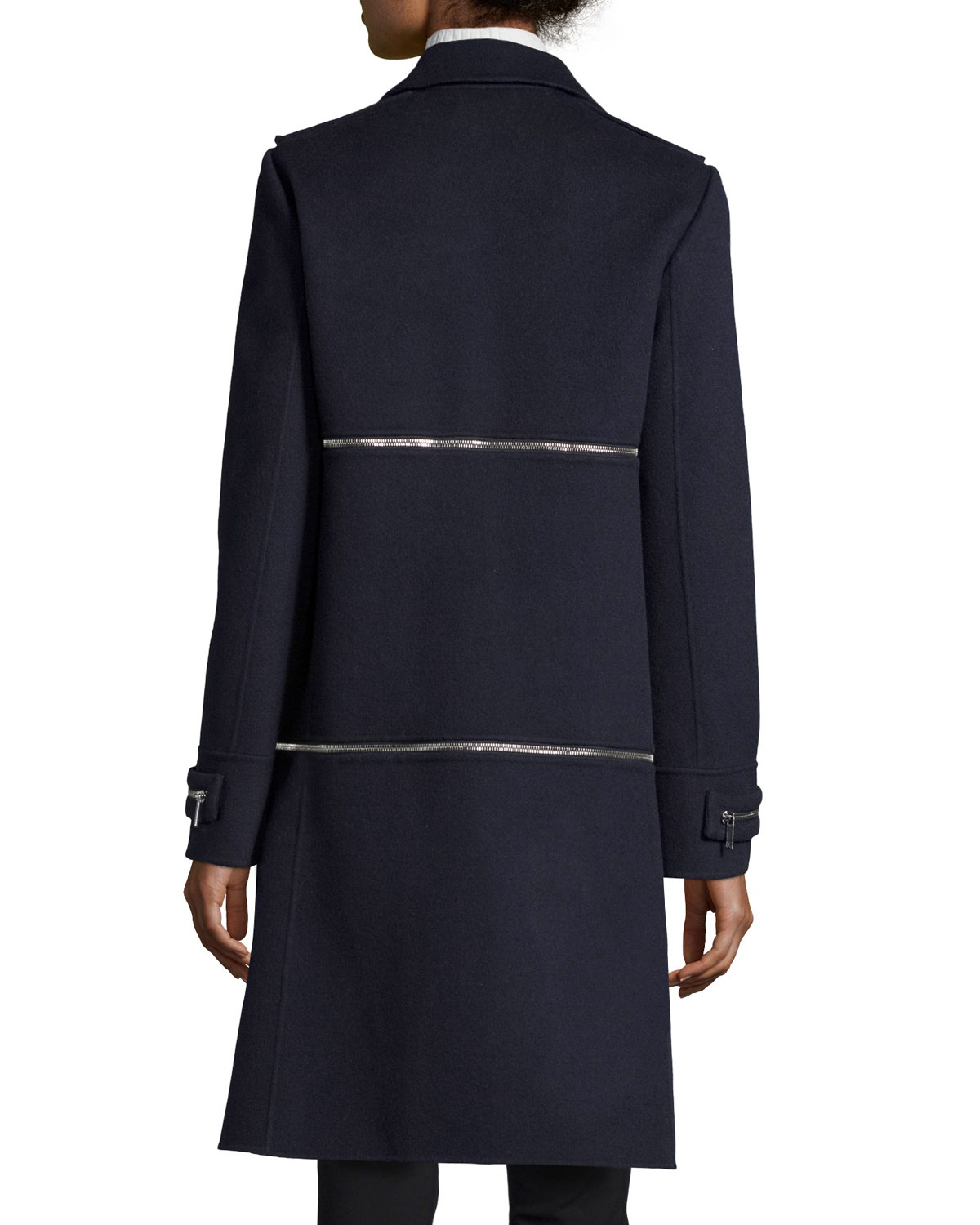 1, 2, 3 Asymmetric Convertible Coat, Royal Navy