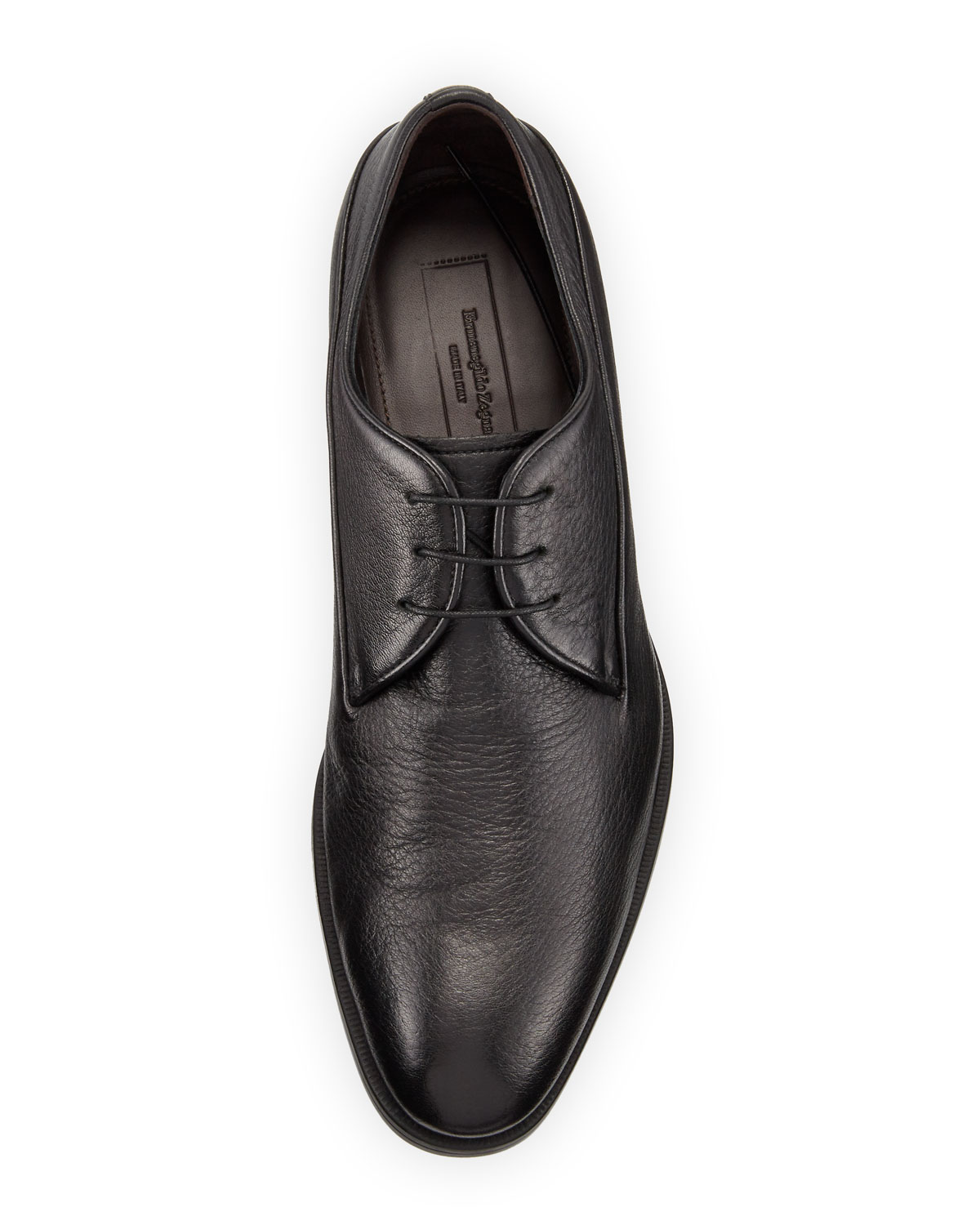 Leather Oxford Shoe, Black