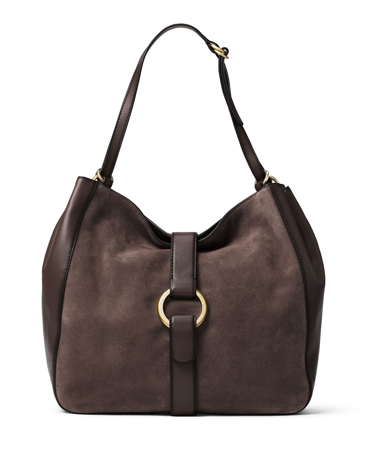 Quincy Large Shoulder Bag, Coffee