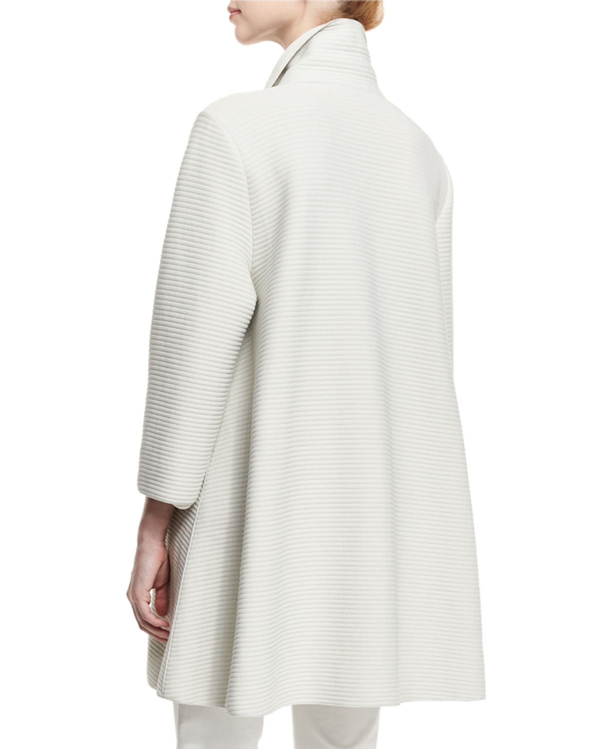 Ottoman One-Button Coat, Ivory