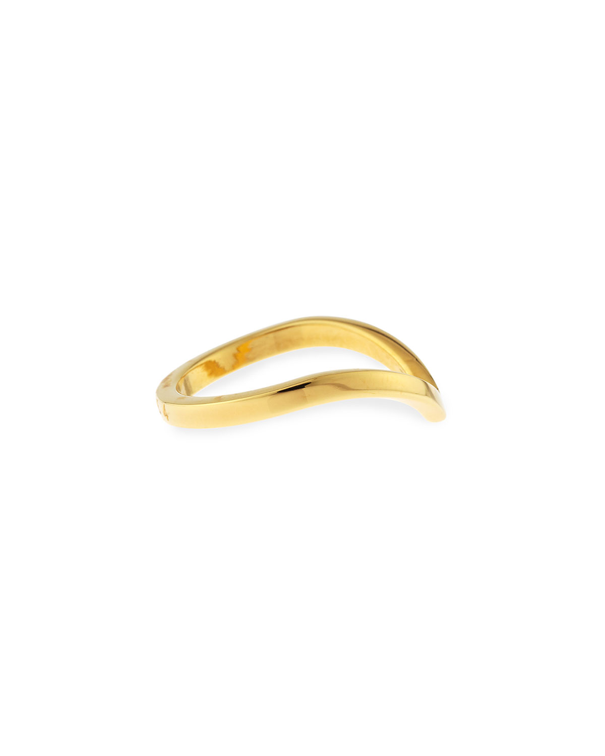 Ultra Mini V Ring, Yellow Golden