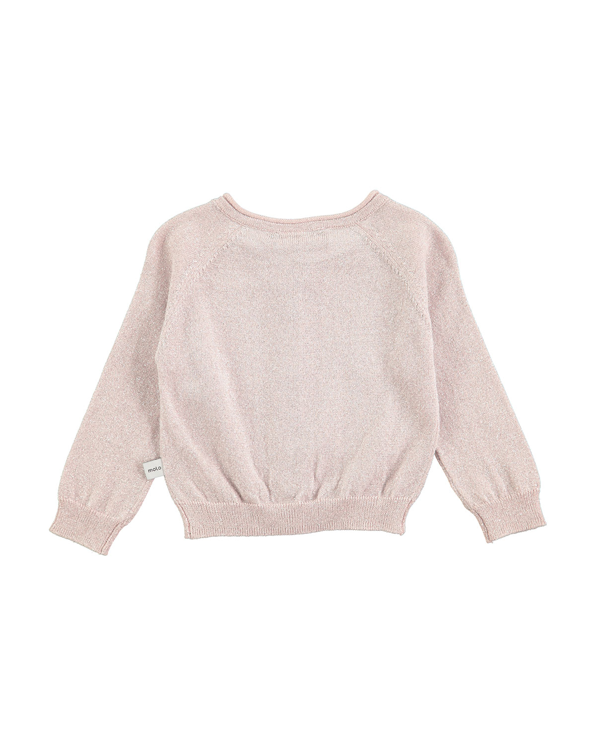 Gladys Metallic Raglan Sweater, Pink, Size 12-24 Months