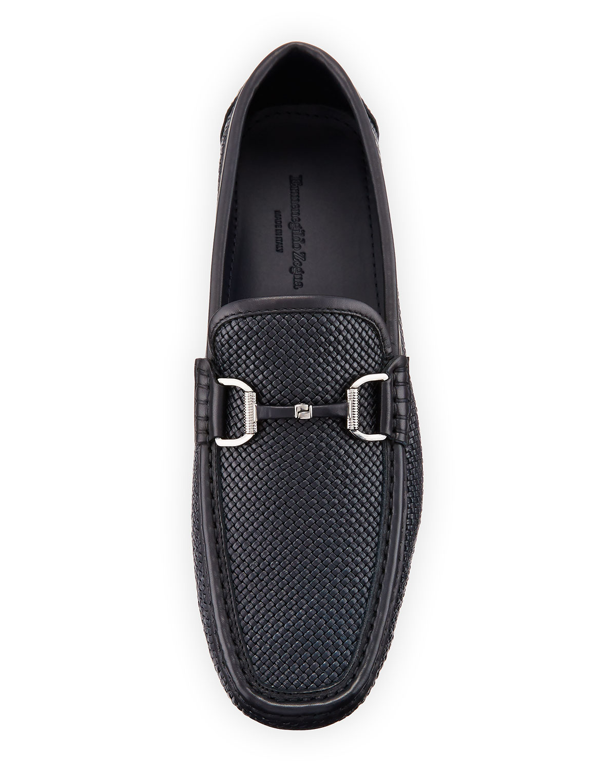 Highway Woven Leather Bit-Strap Driver, Navy