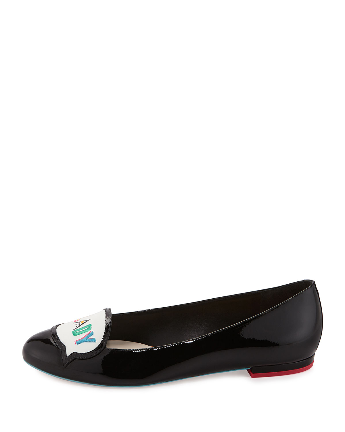 Boss Lady Patent Leather Loafer, Black