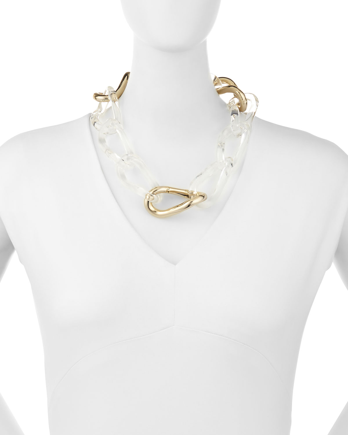 Convertible Lucite Link Necklace