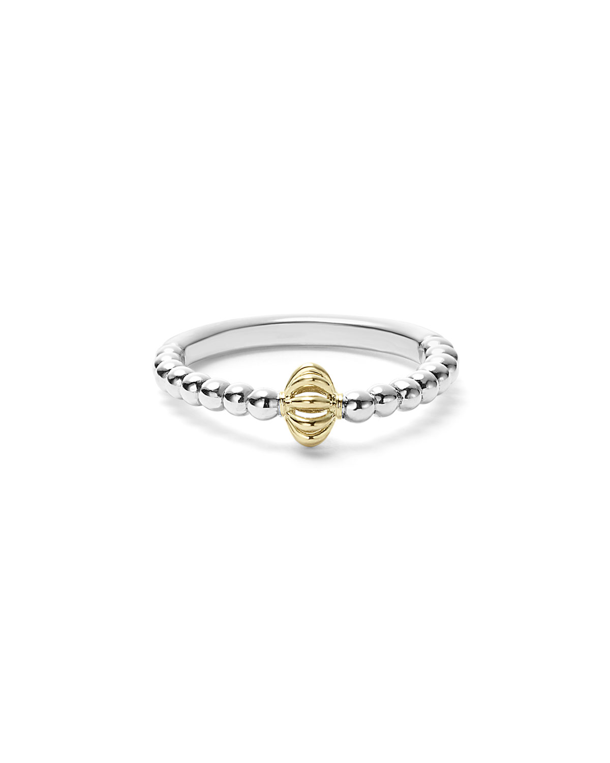 Icon Caviar Birdcage Stacking Ring, Size 7