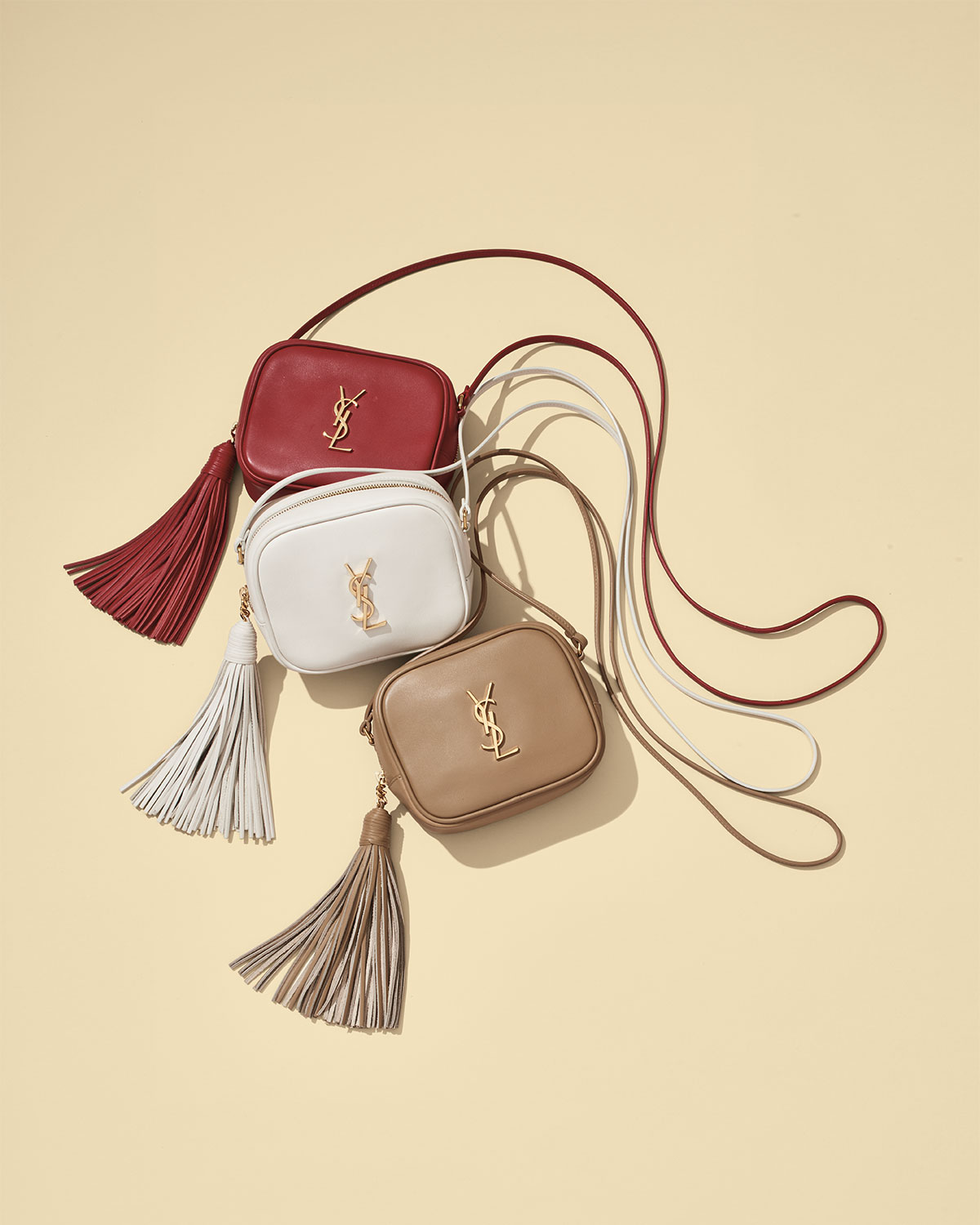 Monogram Blogger Crossbody Bag, Red