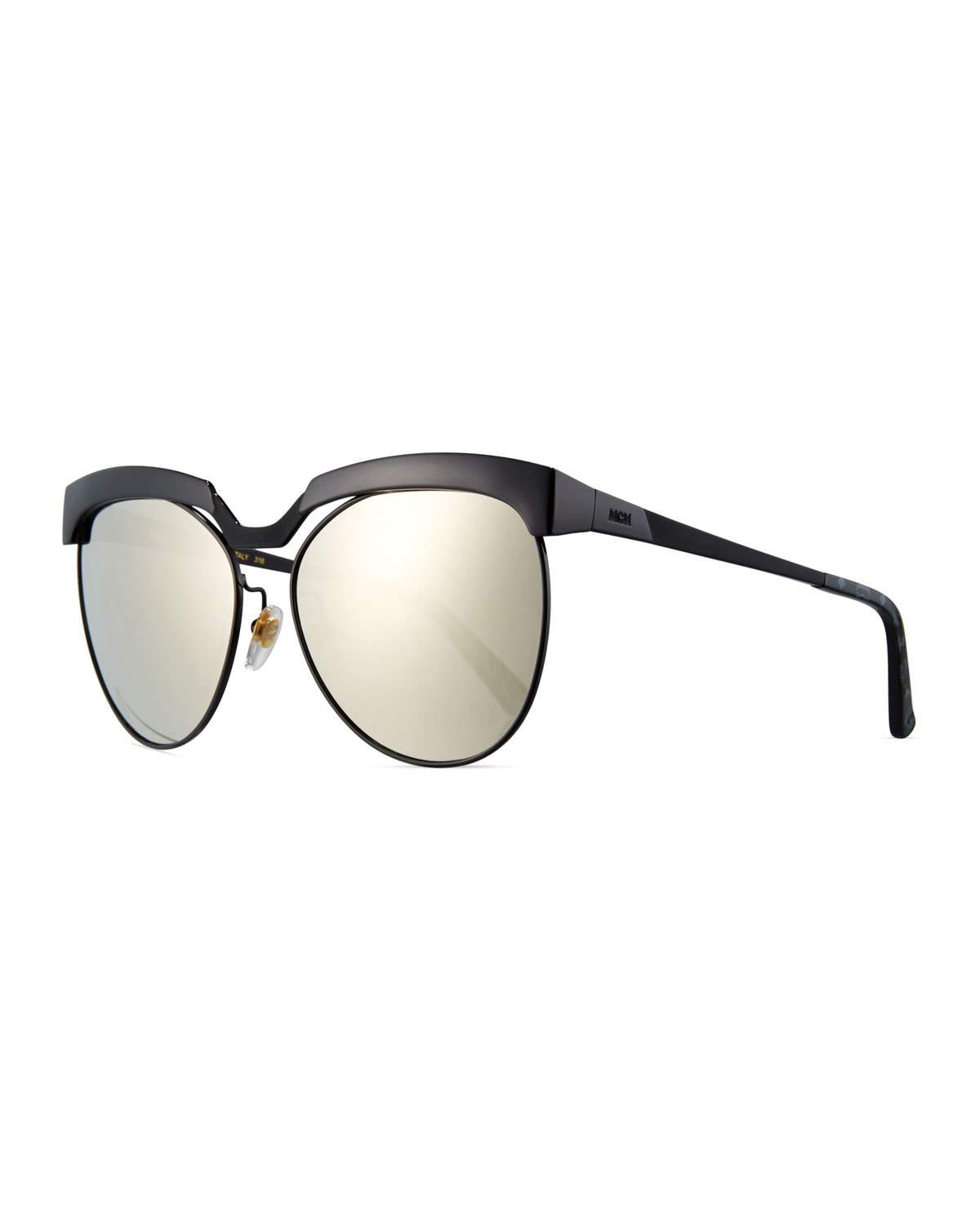 Classic Mirrored Cat-Eye Sunglasses