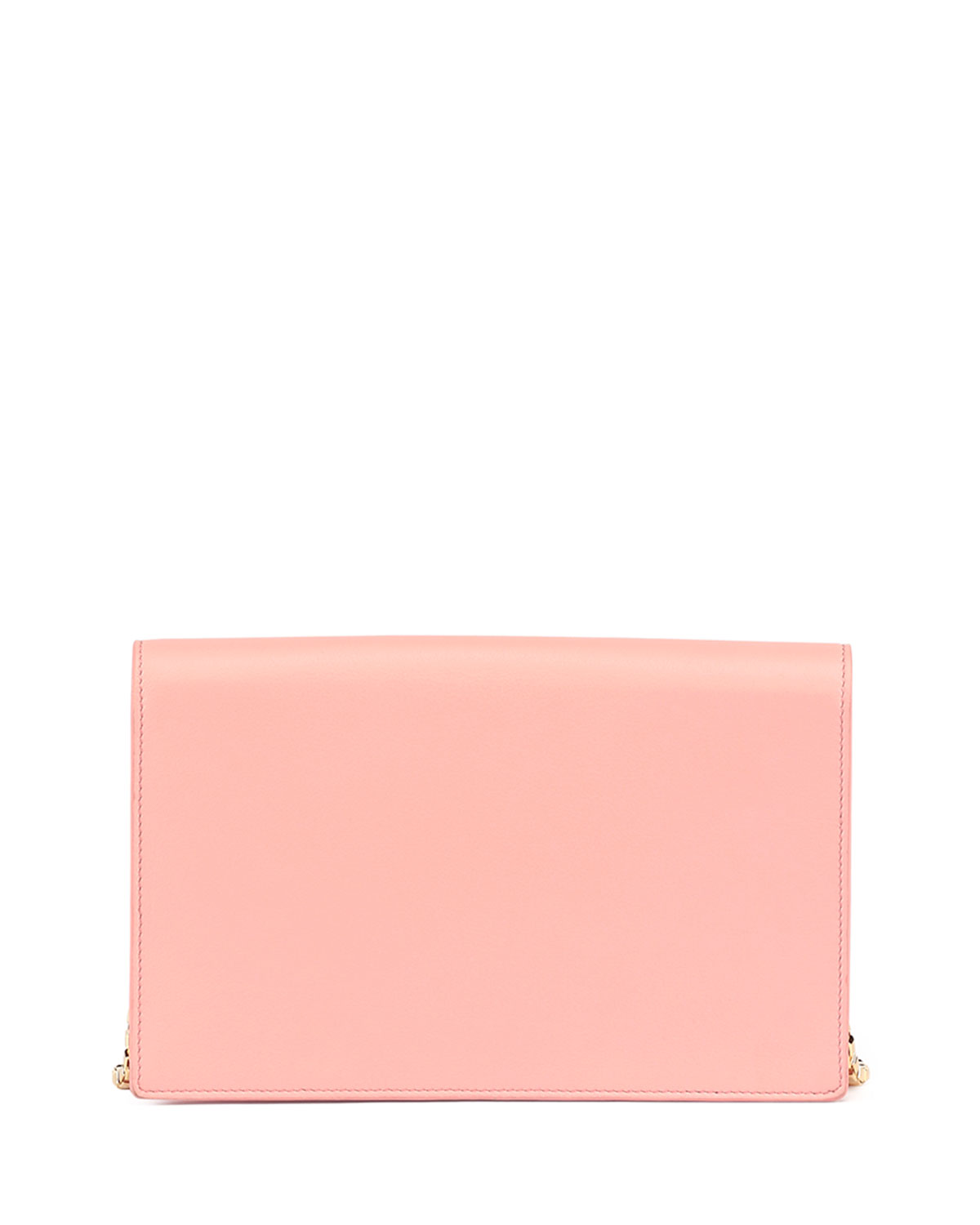 Leather Chain Wallet, Rose