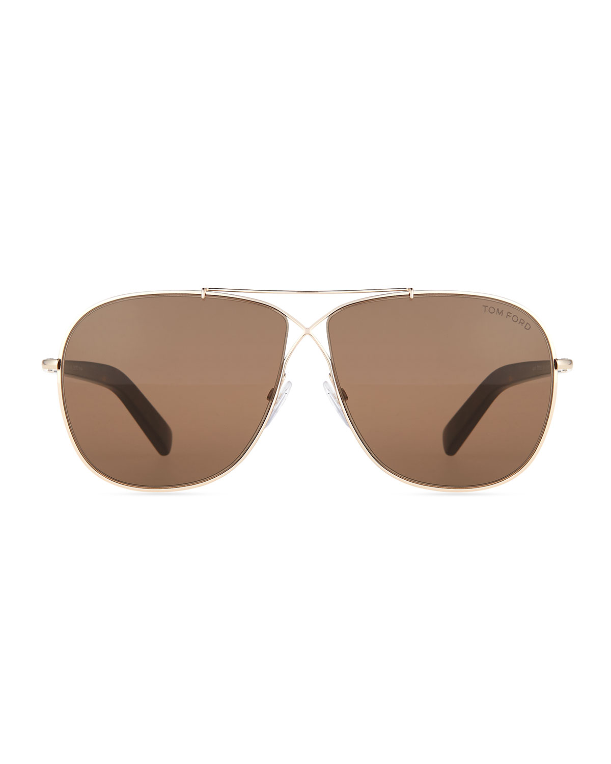 April Cross-Front Aviator Sunglasses