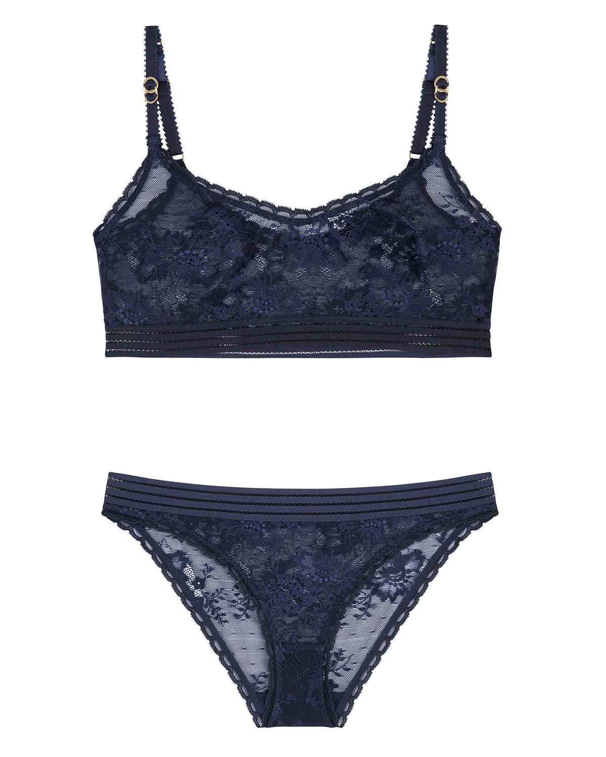 Stella Lace Bikini, Dark Ink Blue