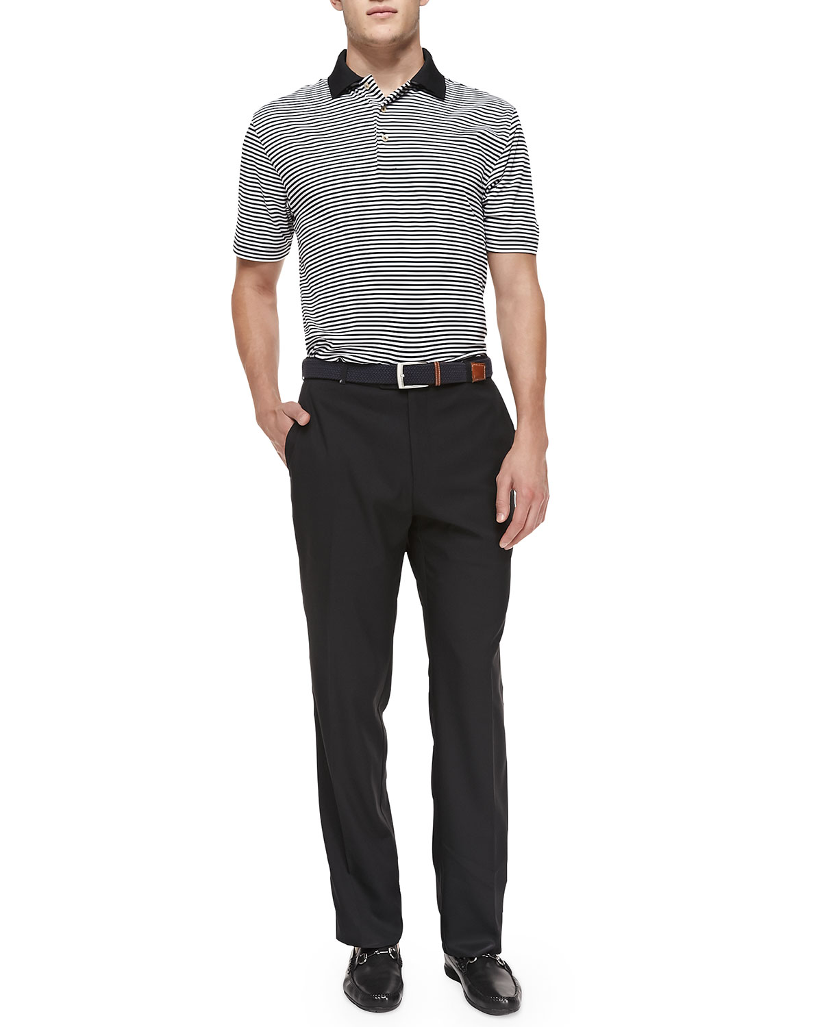 Durham High-Drape Performance Pants, Black