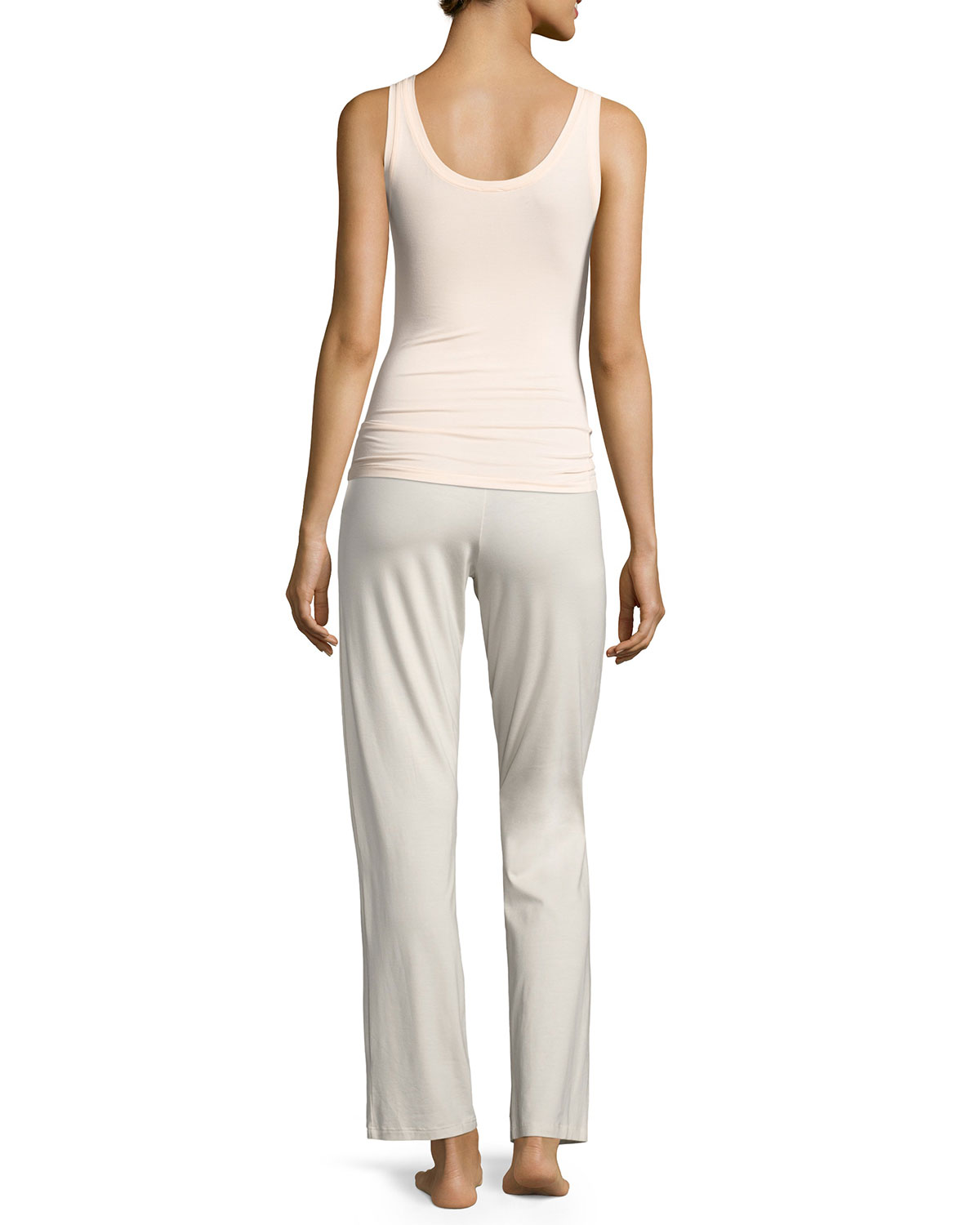 Jersey Drawstring Lounge Pants, Off White