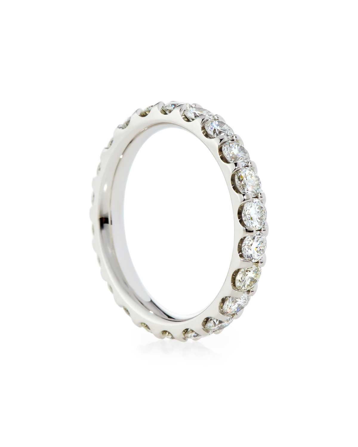 Diamond Eternity Band in 18K White Gold, 2.0 tdcw