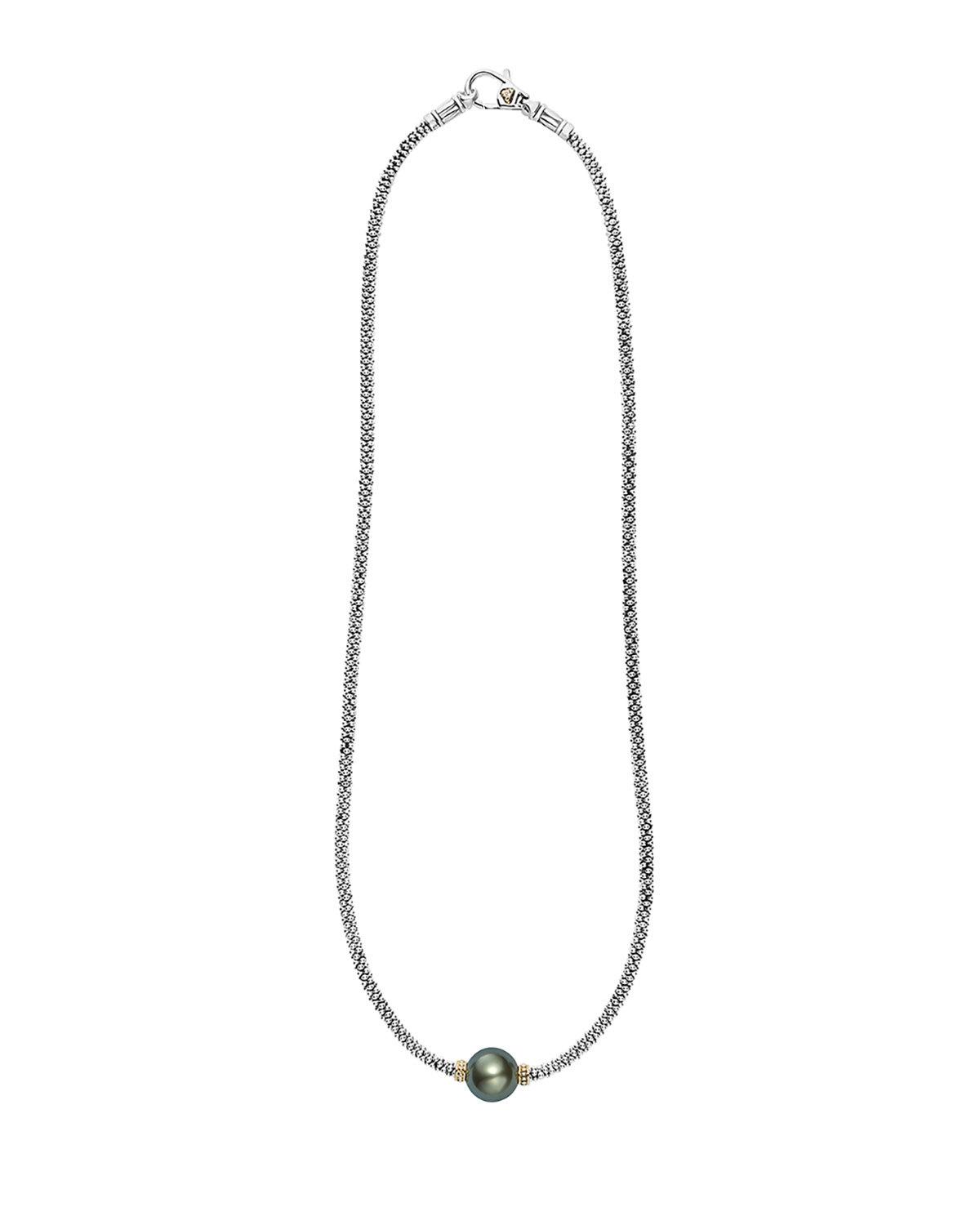 Luna Tahitian Pearl Rope Necklace, 18"