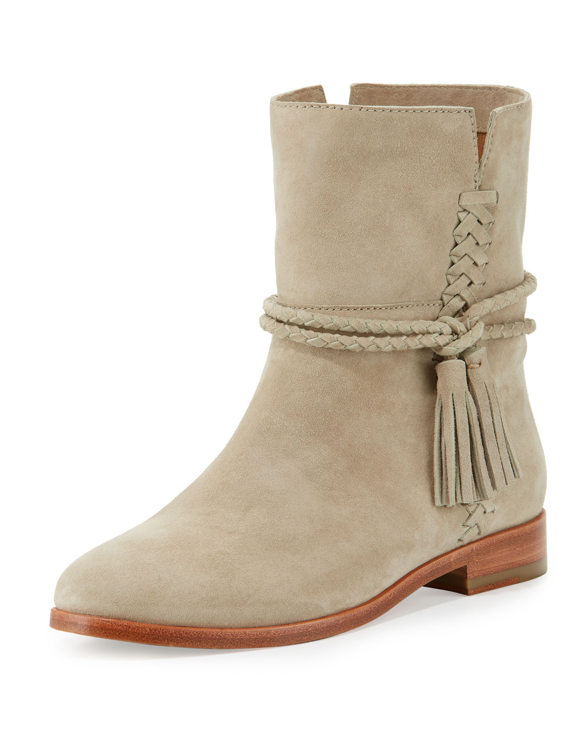 Tina Whipstitch Tassel Bootie