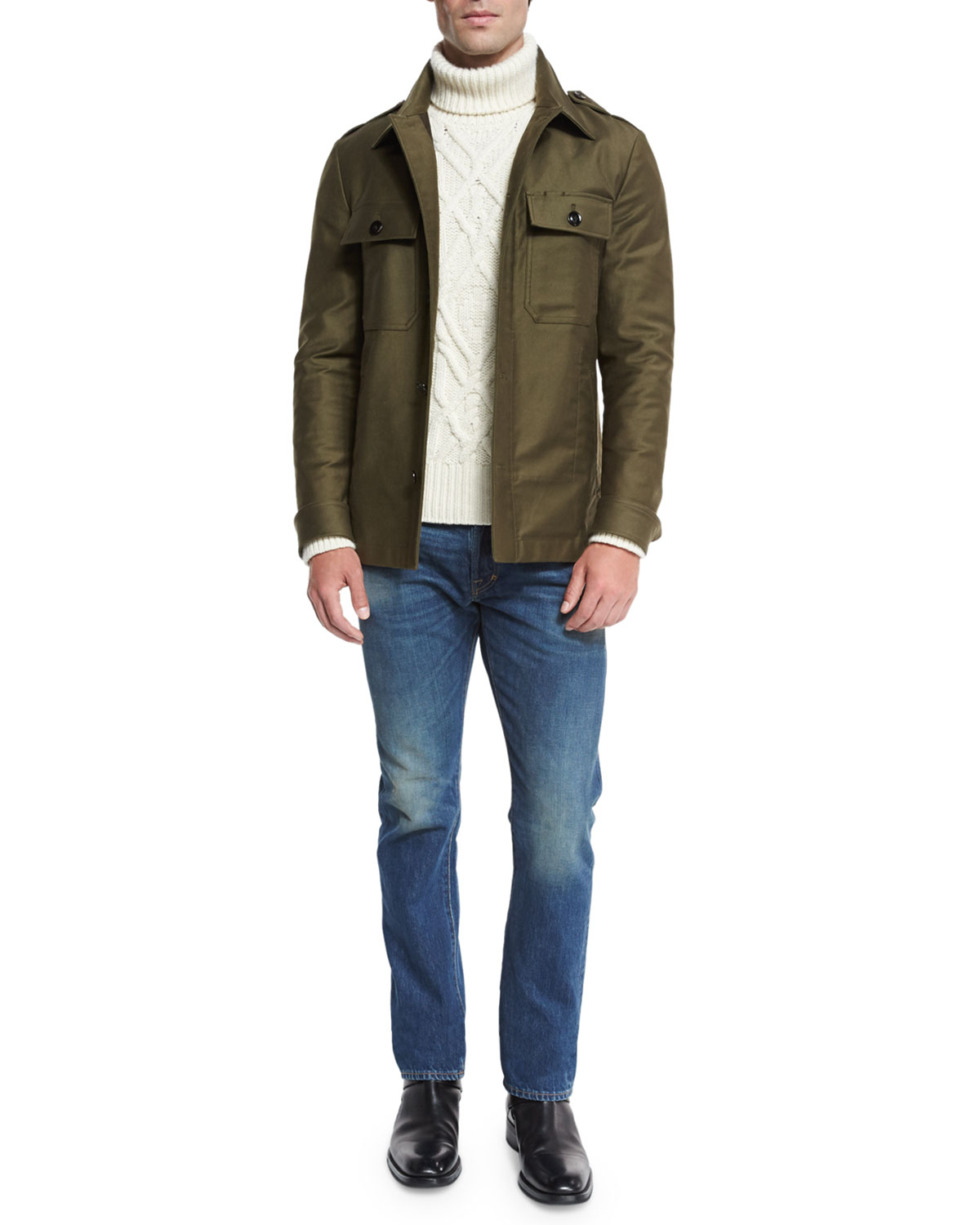 Protester Shirt Jacket, Olive