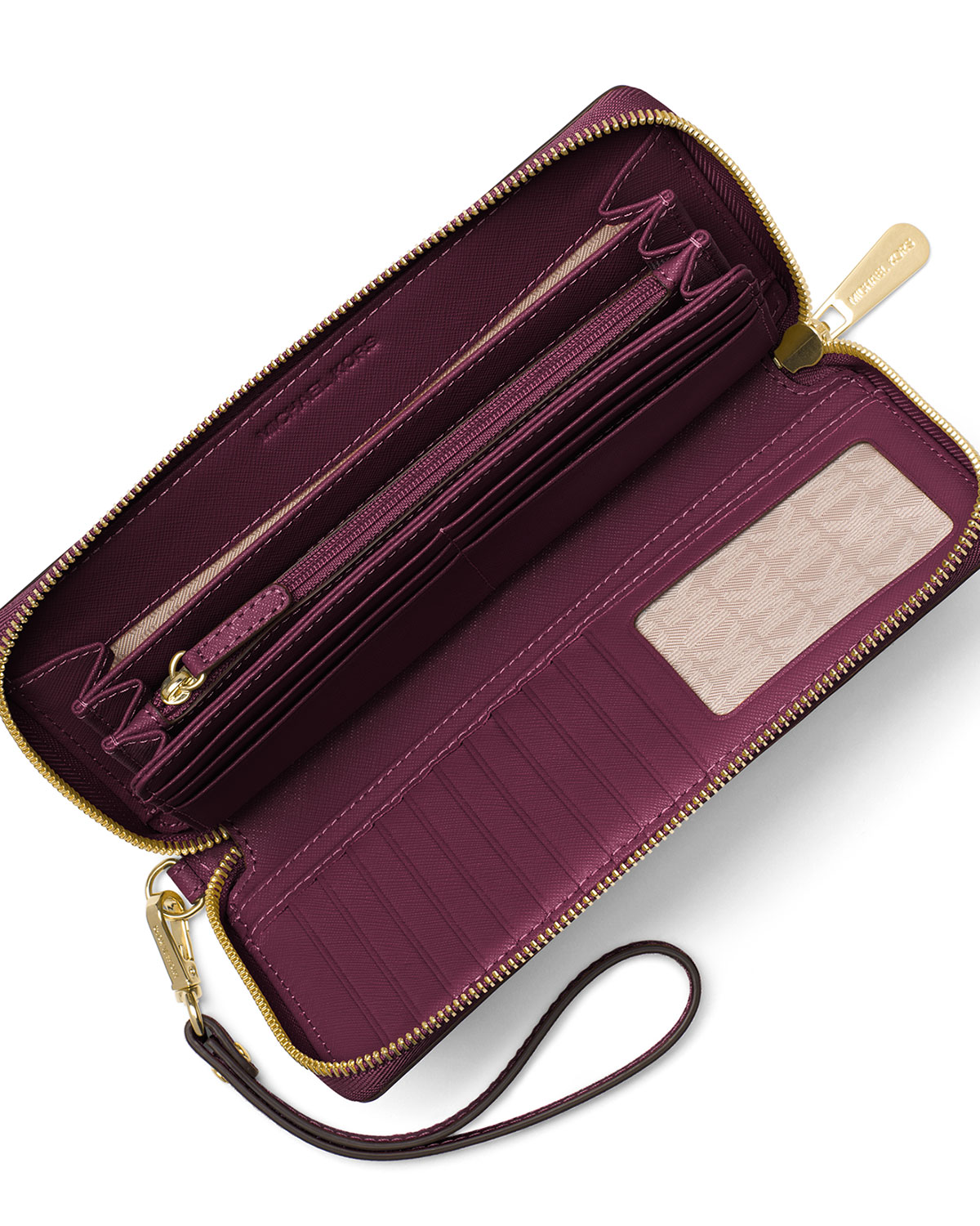 Jet Set Travel Continental Wallet, Plum