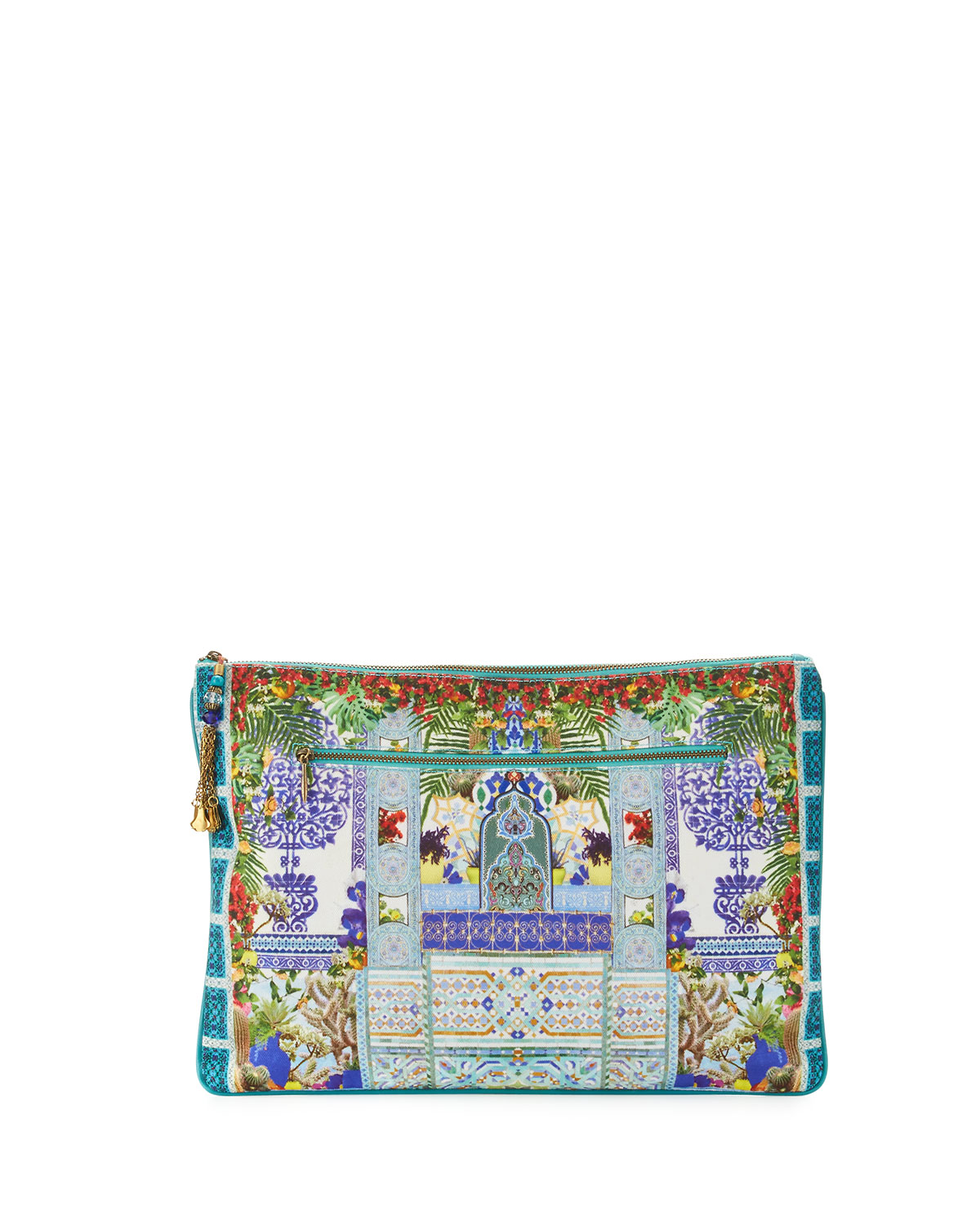 Large Embellished Clutch, My Majorelle