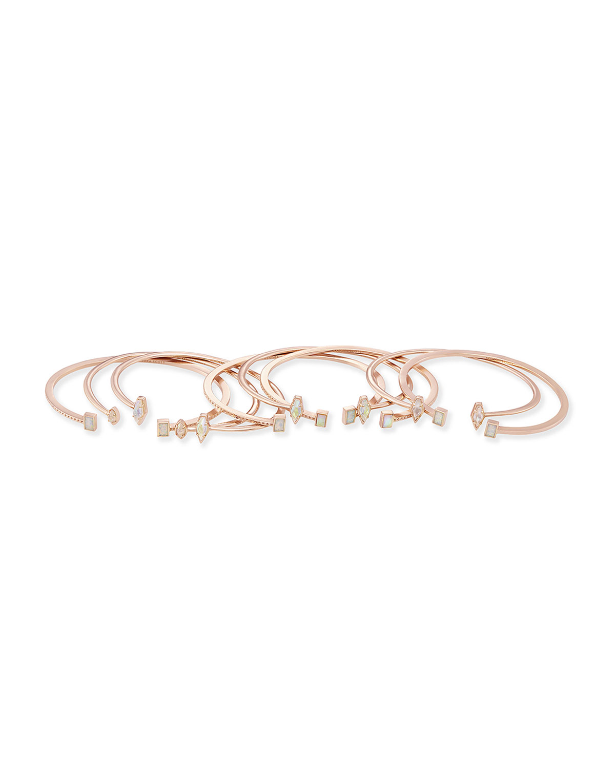 Kinsley Bracelet Set in Rose Gold Plate