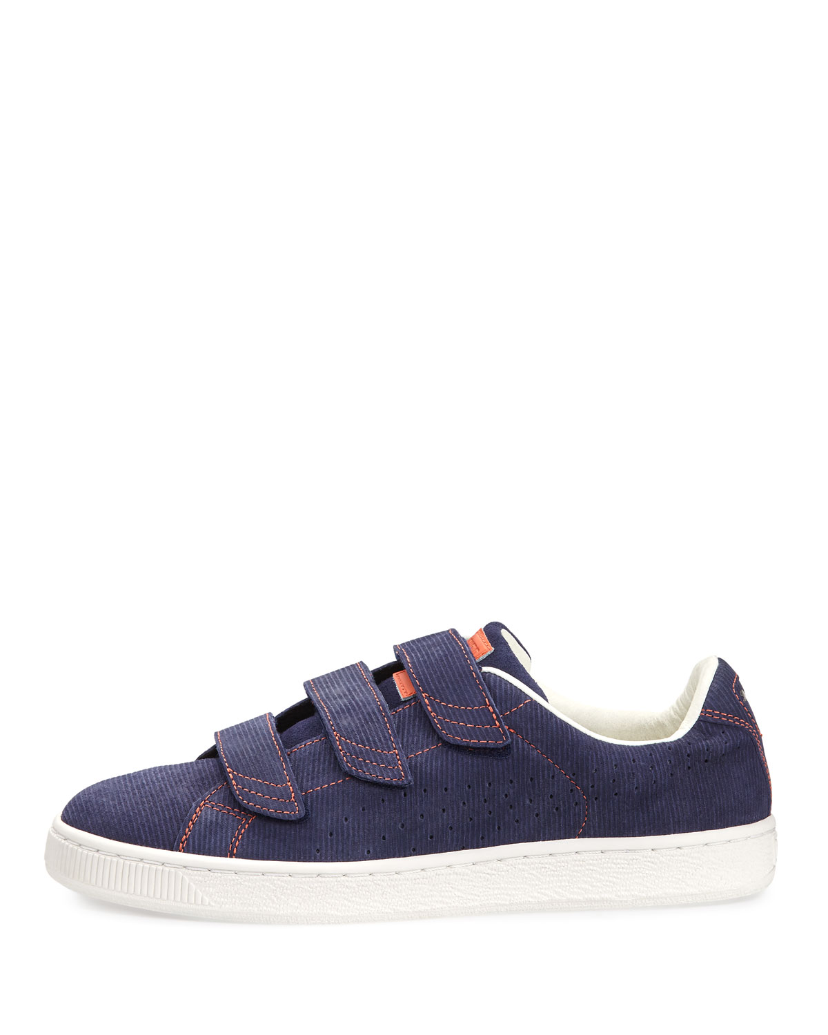 Men's Basket Corduroy Low-Top Sneaker, Navy