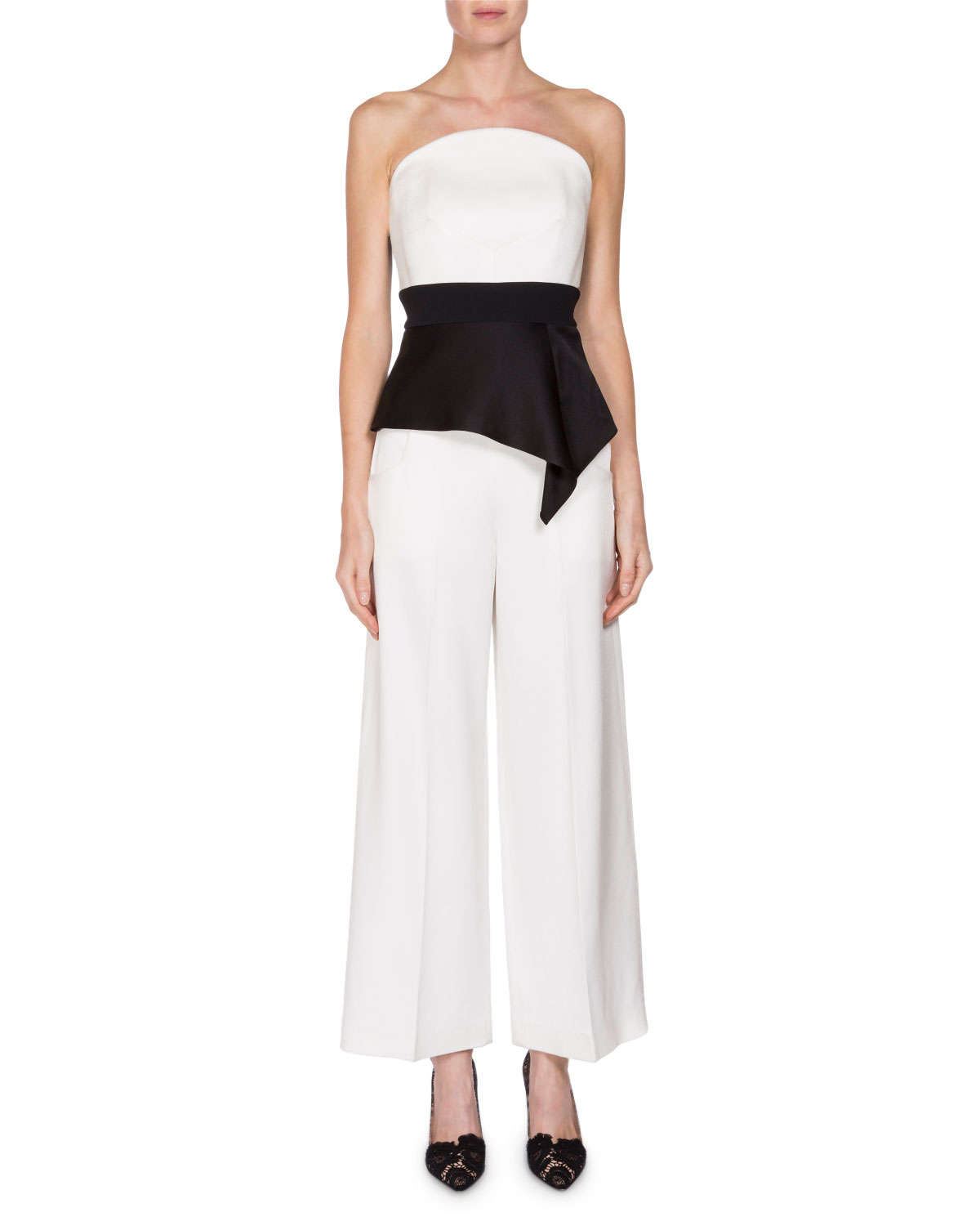 Ward High-Rise Cropped Pants, White