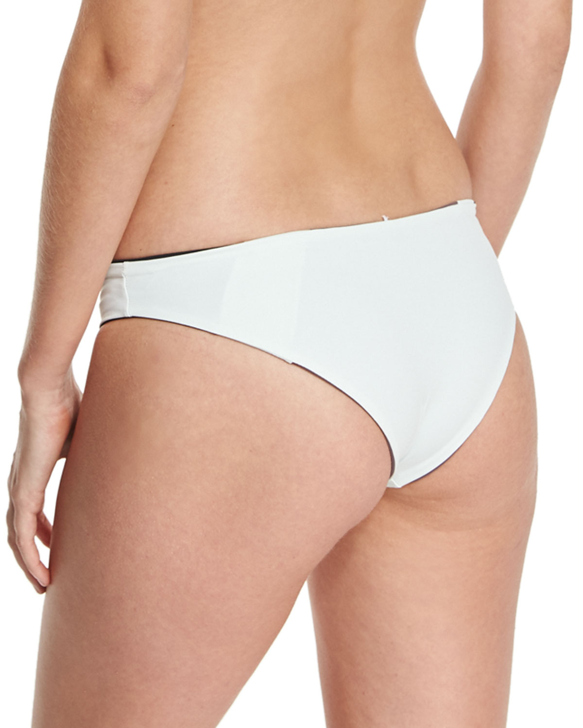 Mia Reversible Colorblock Swim Bottom, Pebble