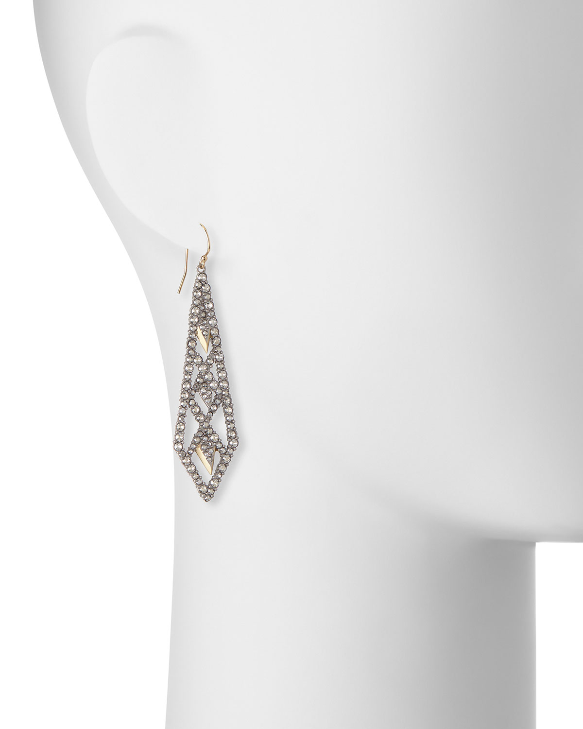 Crystal Lattice Drop Earrings