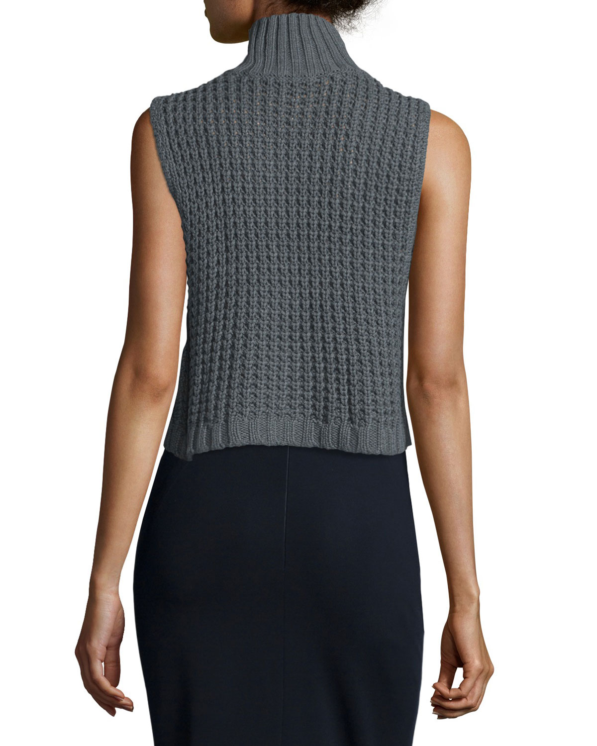 Sleeveless Mock-Neck Tabard