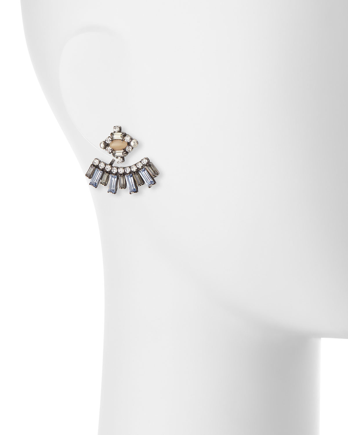 Sorrento Crystal Jacket Earrings, Multi